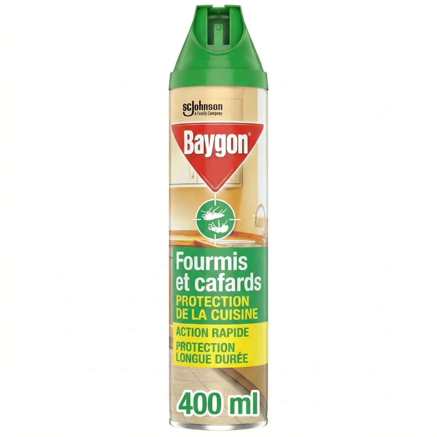Baygon Insecticide pour cafards et fourmis 400ml