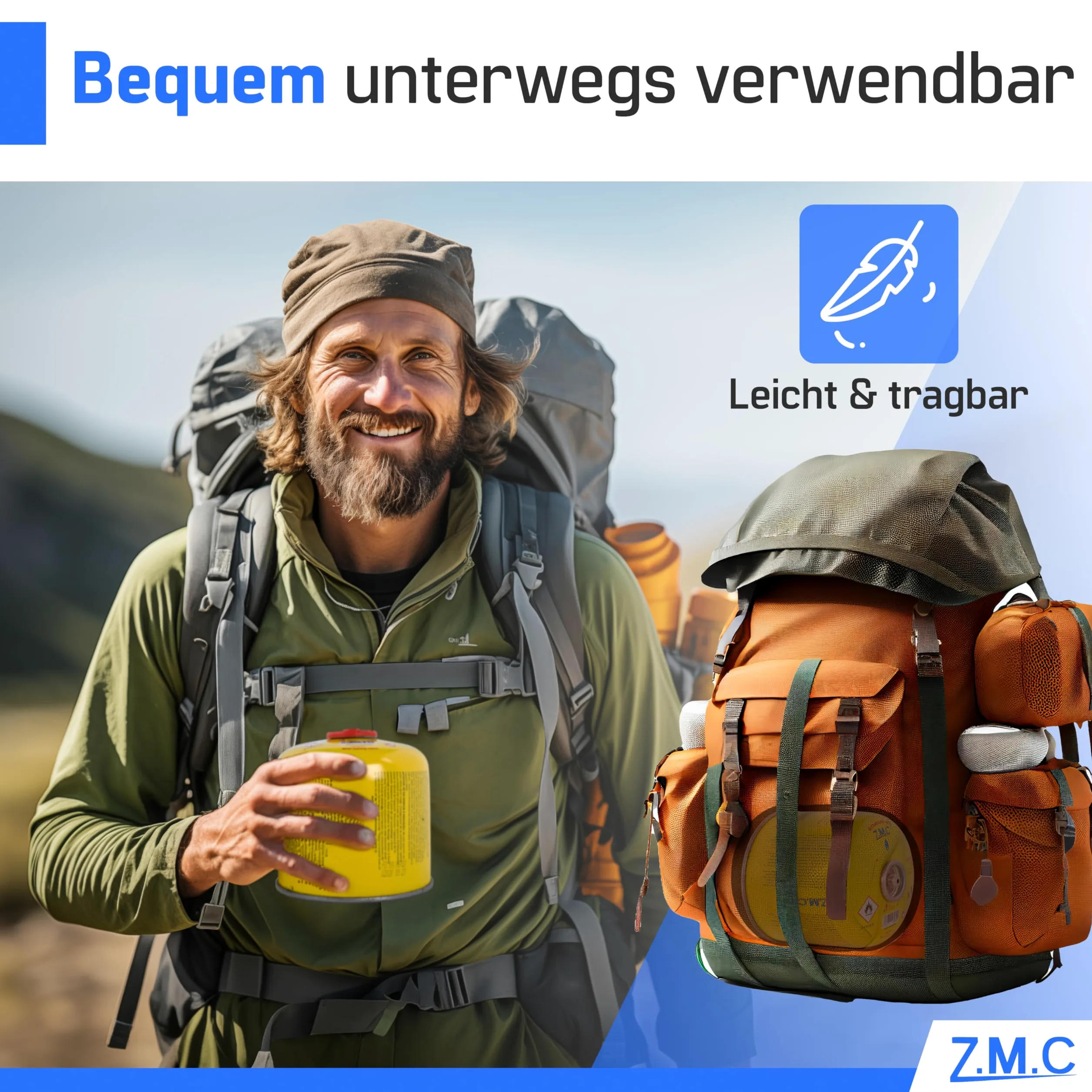 Z.M.C Lot de 13 cartouches de gaz de 300 g, propane/butane de 600 ml, cartouche de gaz EN417 avec raccord Euro - Cartouche à visser pour réchaud à gaz, brûleur à gaz, désherbeur, boîte de gaz sous