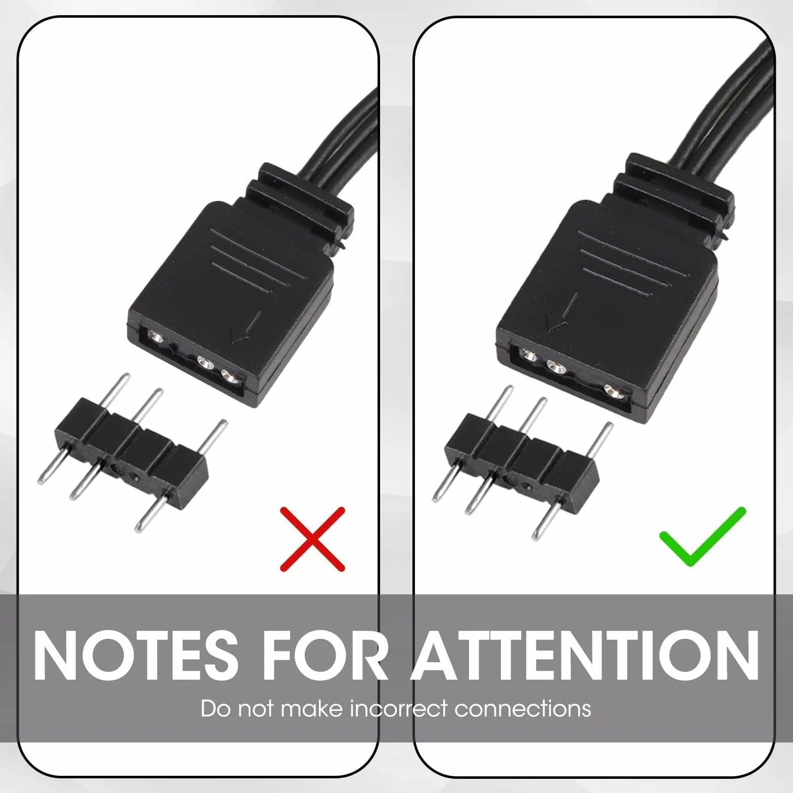 Câble D'Extension ARGB 5 V 3 Broches 1m Rallonge pour Ventilateur LED PC