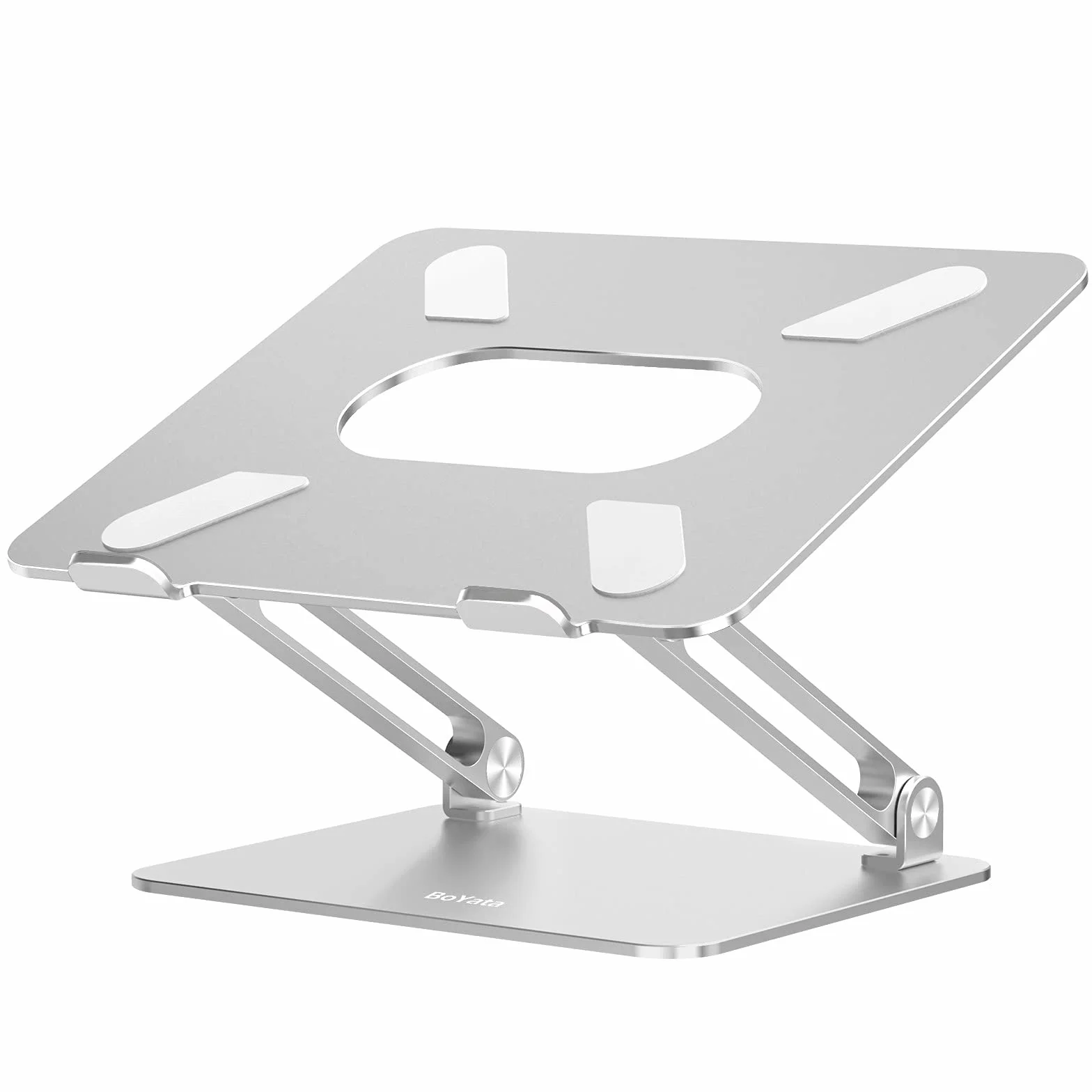 BoYata Support Ordinateur Portable Refroidissement Sable Multi-Angle Compatible MacBook Pro Air 10-17 Pouces Argenté