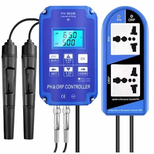 Testeur de qualité de l'eau 2 en 1 Bluetooth pH mètre pour eau potable, aquarium, piscine, aquarium