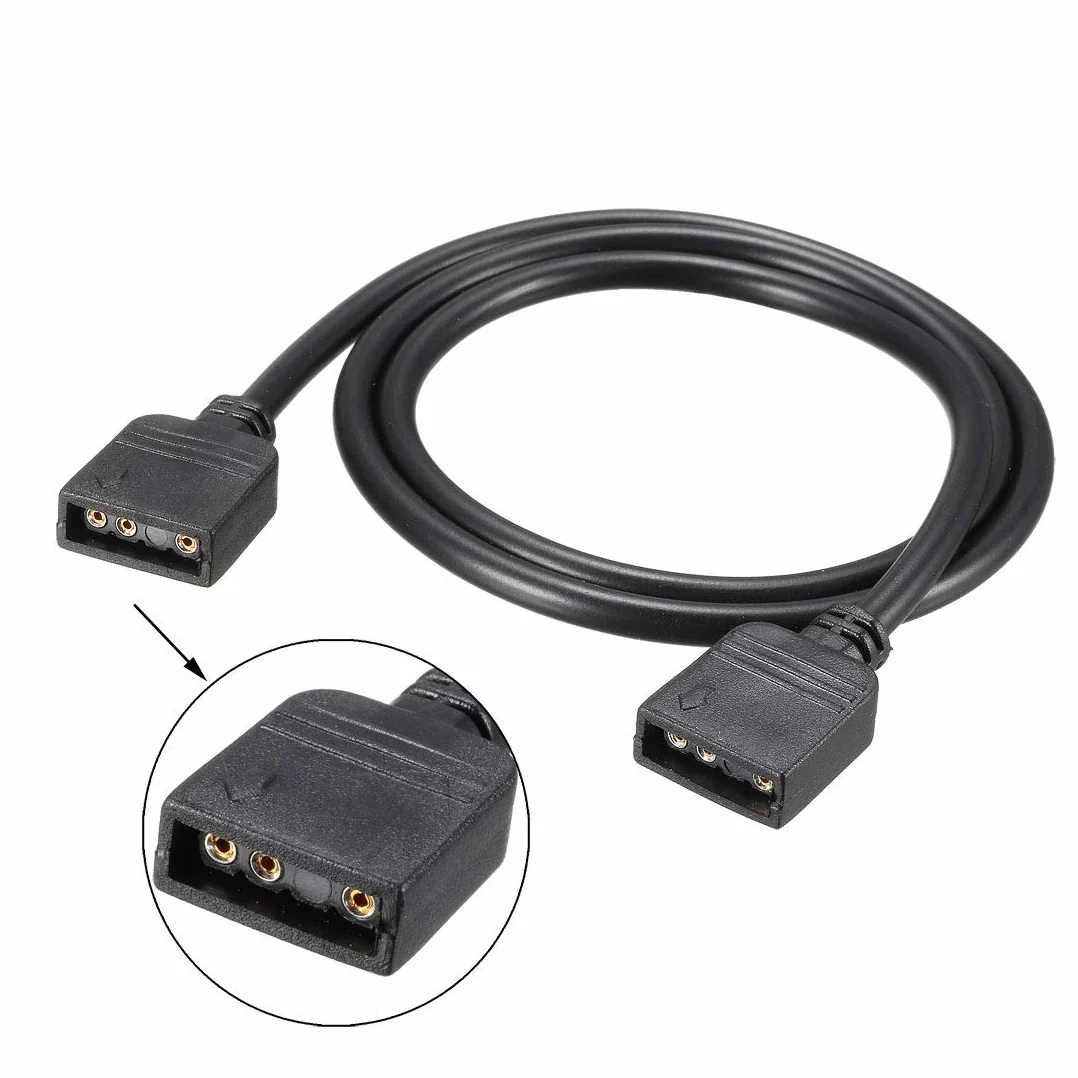 sourcing map RGB Diviseur Câble Femelle à Femelle 3 Broche Extension Connecteur 50cm