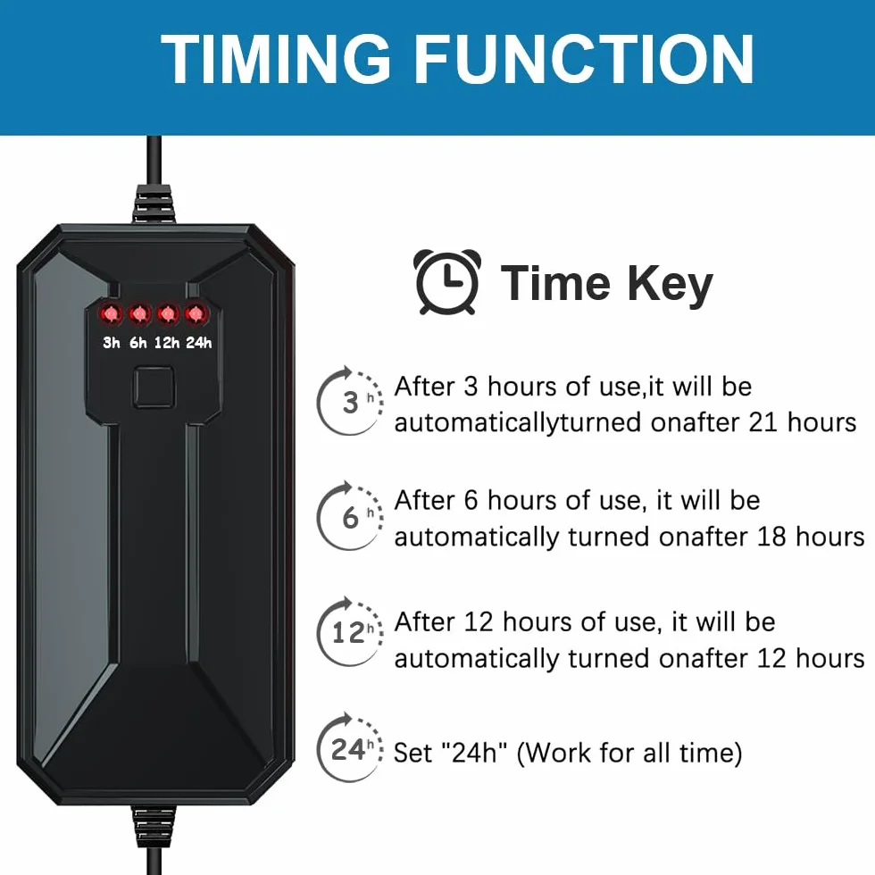Stérilisateur UV Aquarium 9W 15W 22W Clarificateur Eau Dissolvant Algues Contrôleur Synchronisation 3/6/12/24 H