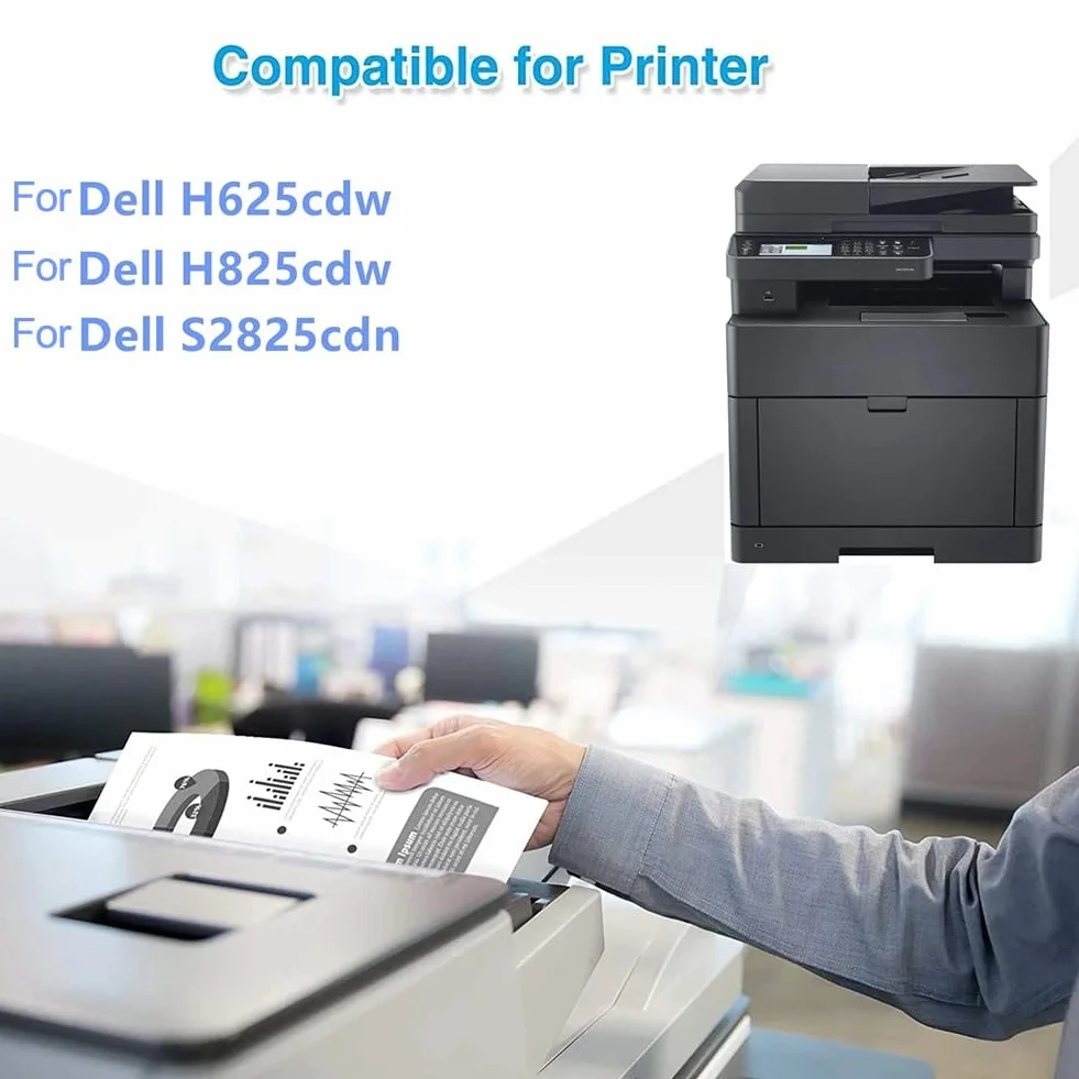 Cartouche toner compatible Dell H625CDw H825CDw S2825CDn Phaser 6510 WorkCentre 6515 VersaLink C500 C505 C600 C605 ABS noir 30000 pages
