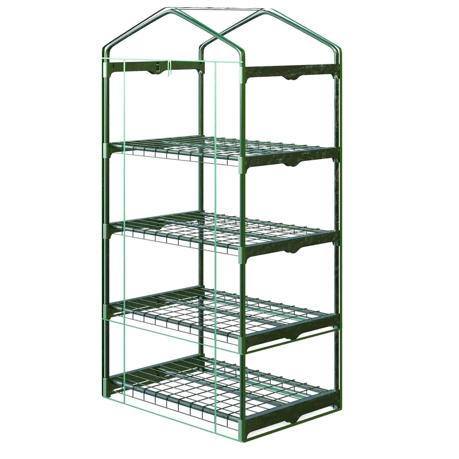 Mini Serre Balcon Feuille 4 étagères 160x70x50cm