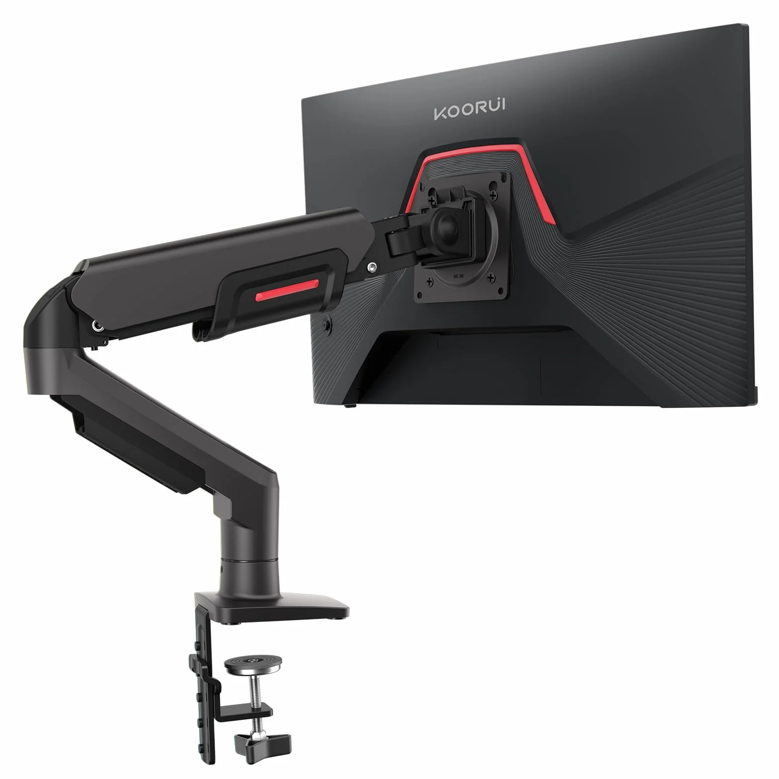 KOORUI Support Écran PC Moniteur Bras Ergonomique Réglable Hauteur Inclinaison Pivotant 17-32" VESA 75&100mm 2-9kg