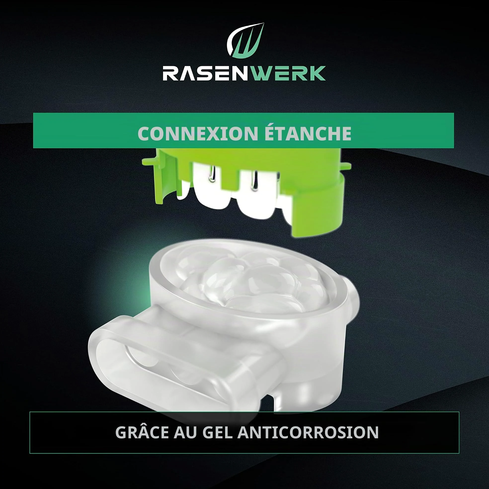 Lot de 10 connecteurs de câble pour robot tondeuse,Bornes de connexion avec remplissage en gel étanche,Compatible avec les fabricants de marques telles que Gardena, Husqvarna, Worx, Bosch