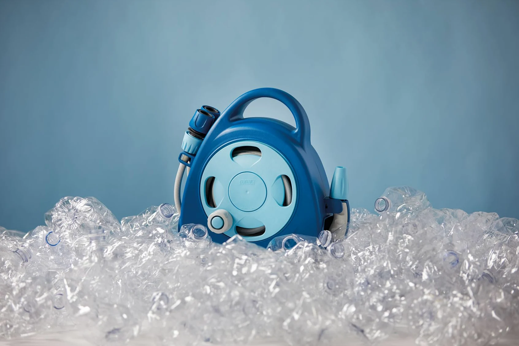 G.F. Srl, Enrouleur de tuyau Aquabag Collection for Ocean, Compact avec 16,5 mètres de tuyau, idéal pour irriguer les plantes et les fleurs sur balcon, terrasse ou jardin de taille moyenne