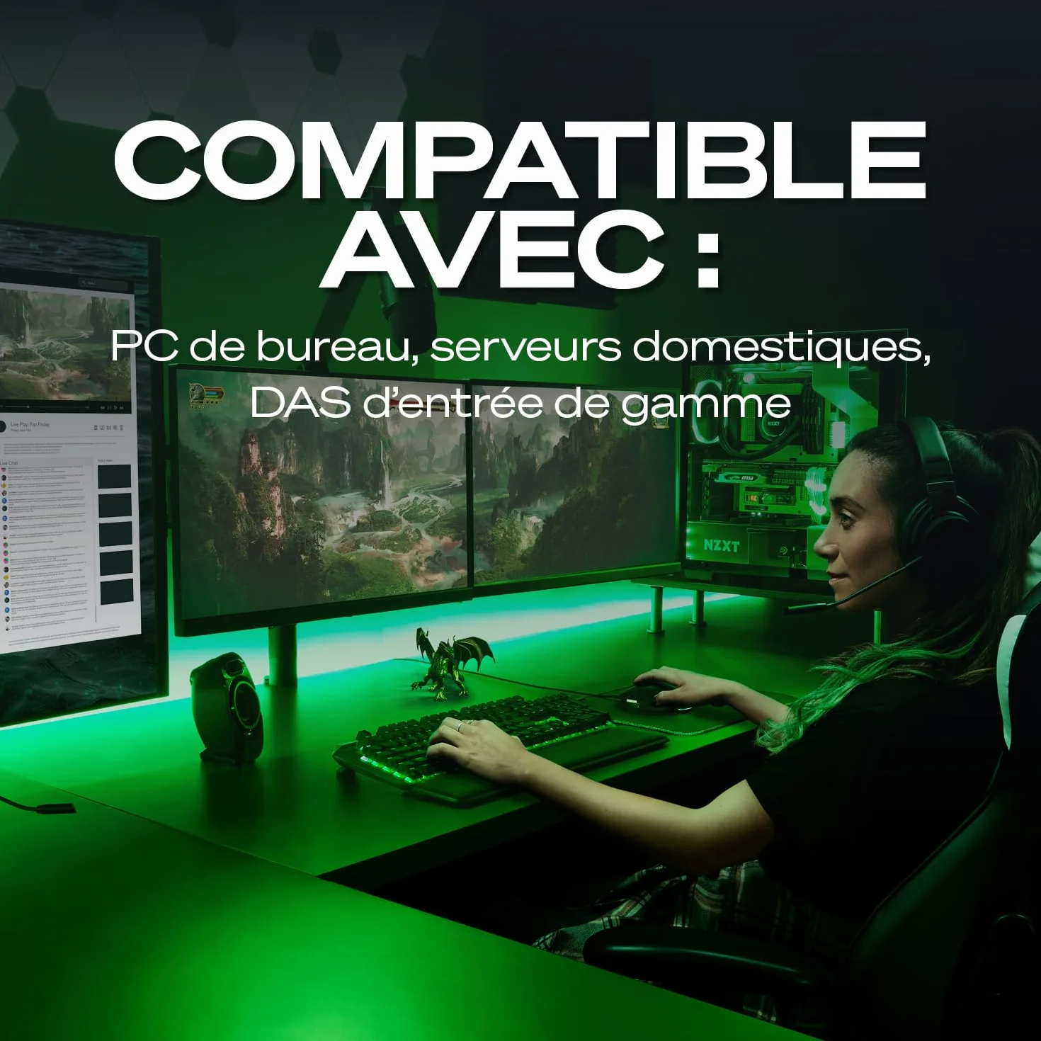 Seagate BarraCuda 2To Disque dur interne HDD 3.5 pouces SATA 6 Goit/s 7200 tr/min 256 Mo cache ST2000DMZ08