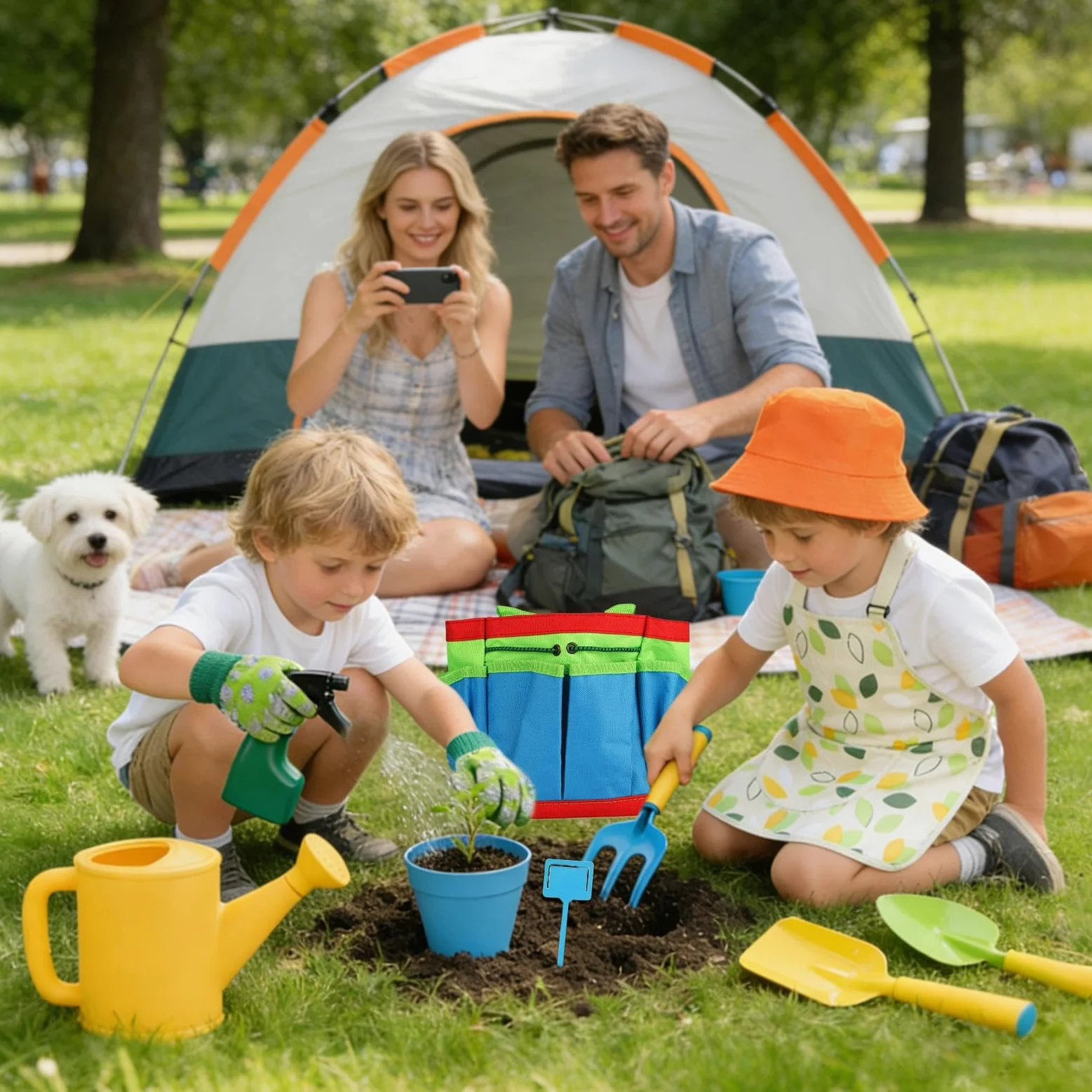 Outils de jardin pour Jouet de pelle et râteau pour plantation | Ensemble de jardin 11 pièces pour enfants pour la plage, la plantation, l'excavation, le patio et le gazon