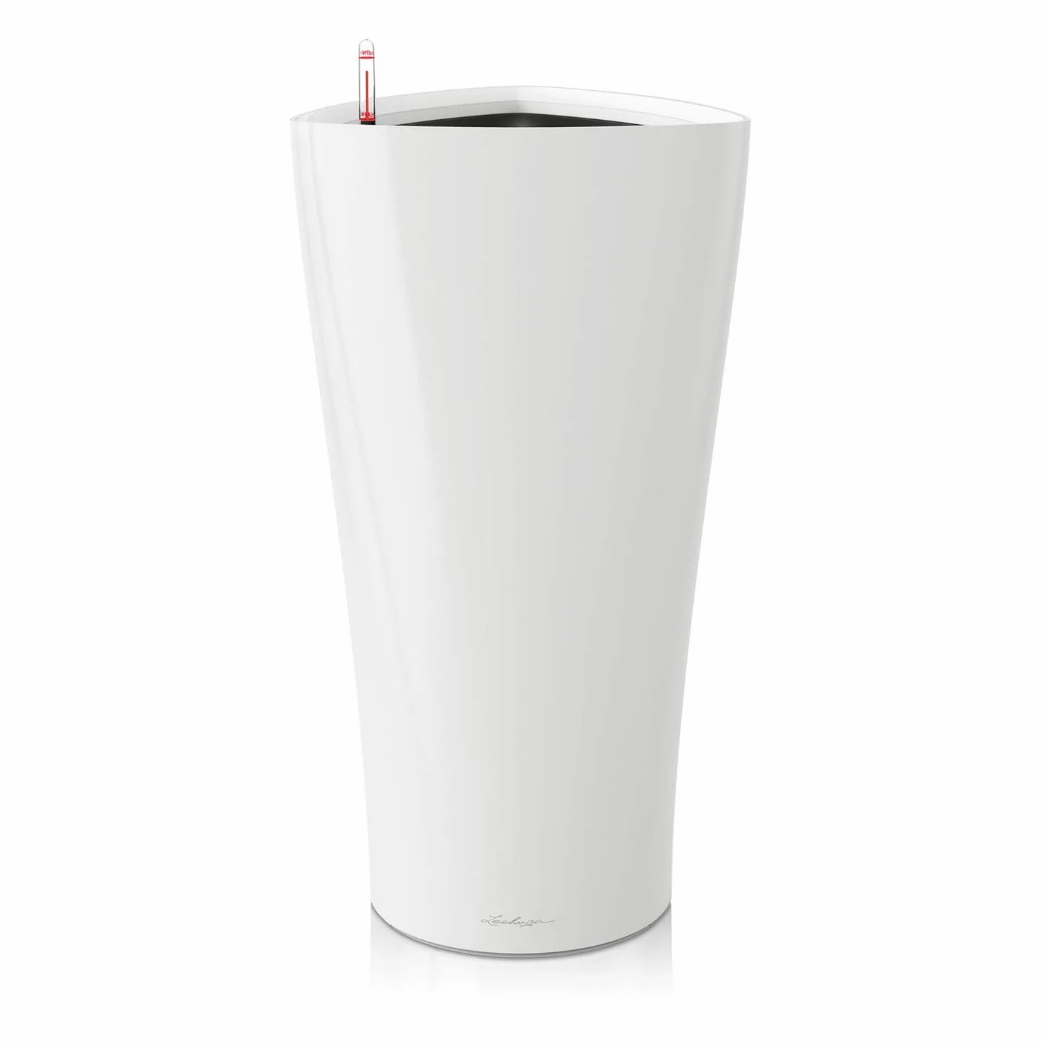 Lechuza Pot de Fleurs d'Intérieur Premium Delta 40 x 40 x 75 cm Blanc