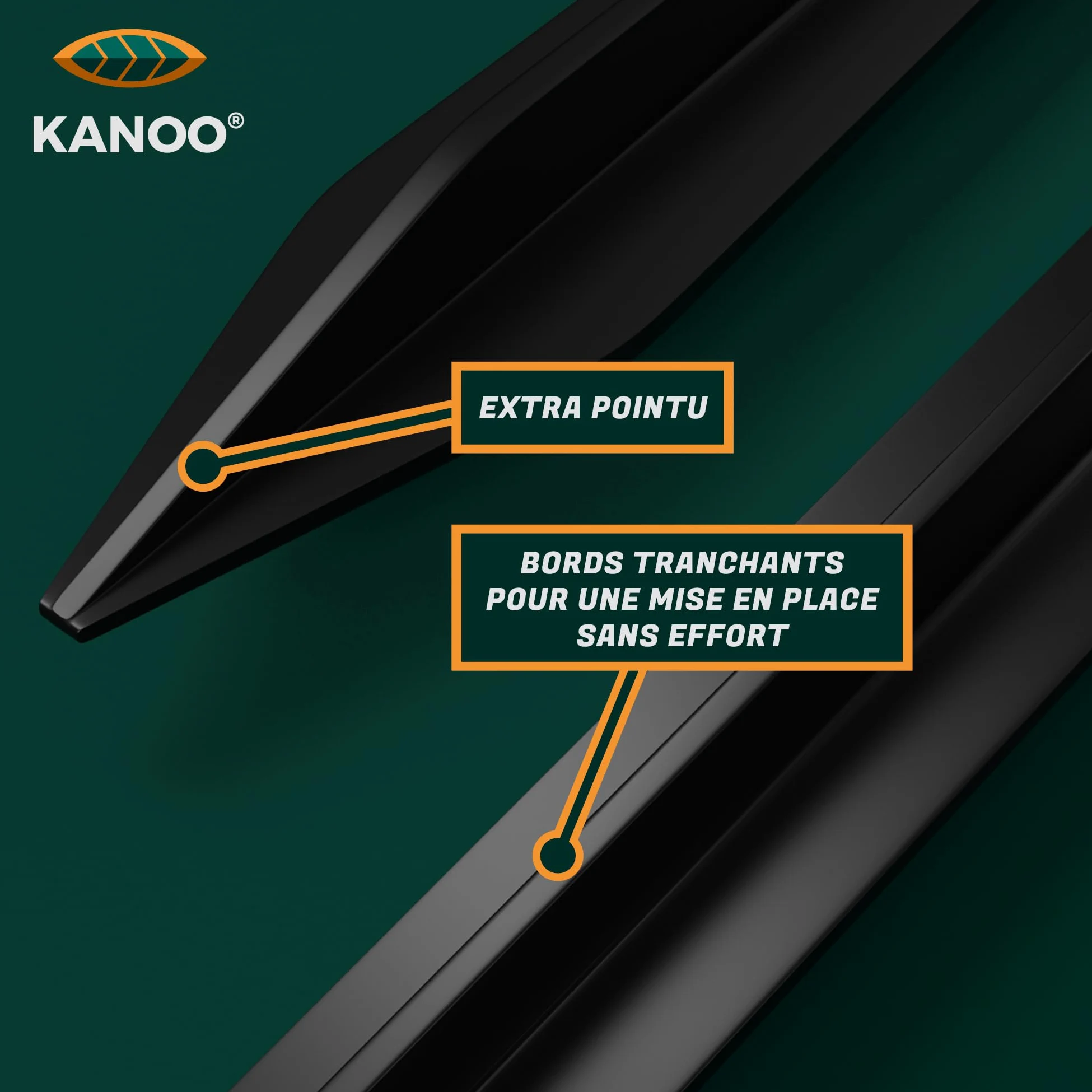 kanoo® Kit d'installation pour robot tondeuse avec câble de délimitation de 150 m + 300 piquets + 20 connecteurs de câble