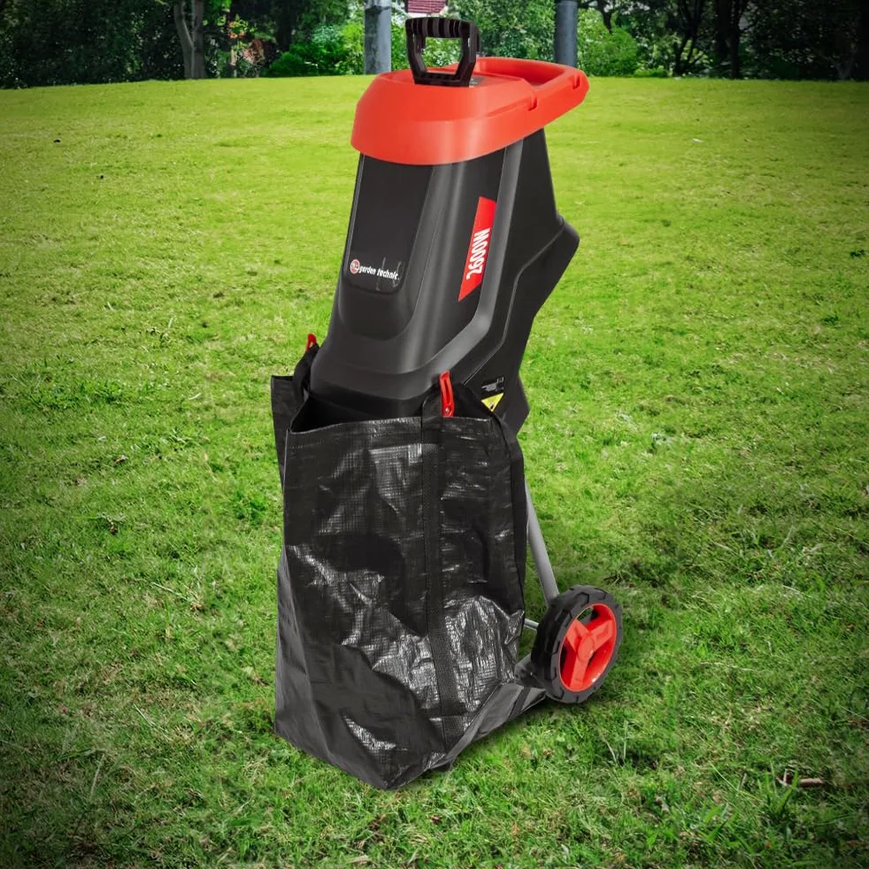 Broyeur de végétaux électrique 2600W avec sac récupérateur de 45L