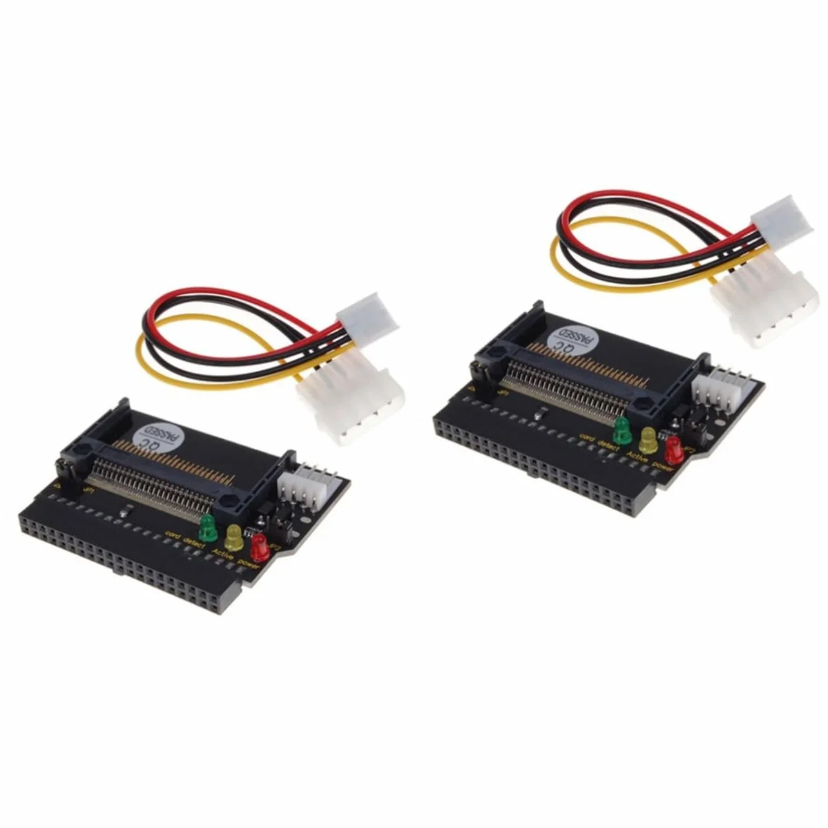 Adaptateur IDE vers Compact Flash CF II avec LED, Noir