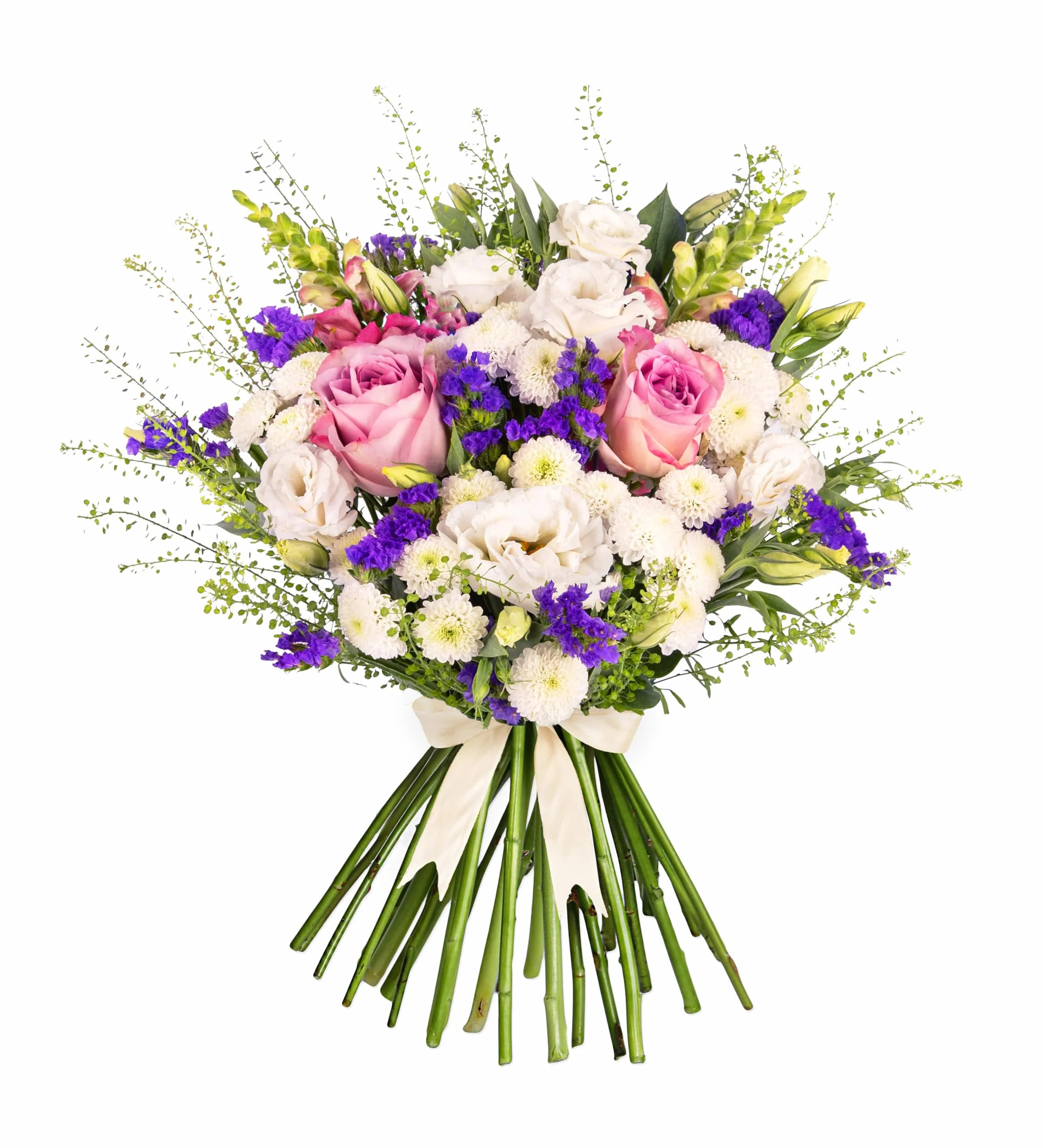 Composition florale fraîche livrée Sauvage et Merveilleux - Cadeau élégant