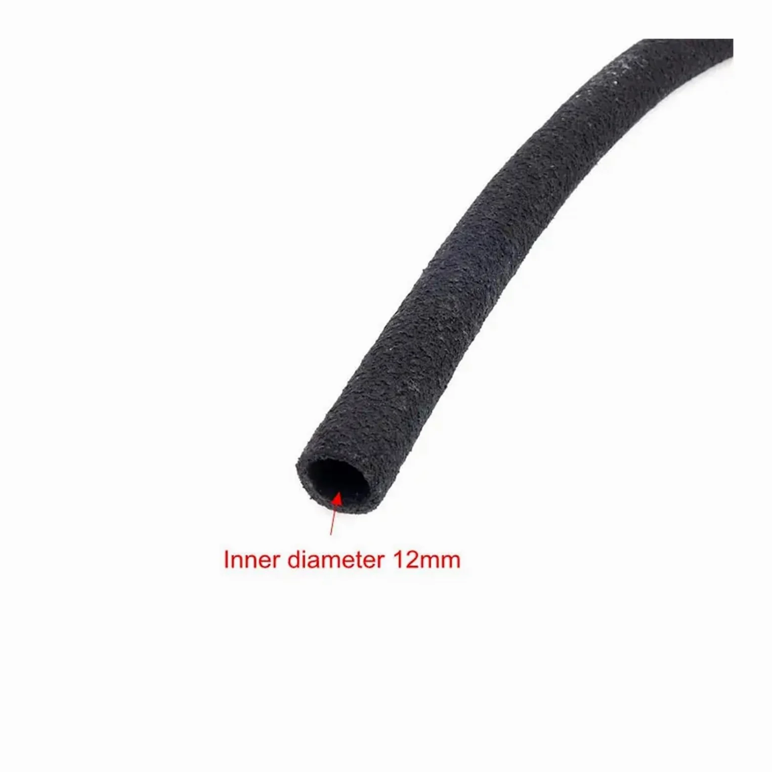 Tuyau d'arrosage perforé en caoutchouc PE noir, 5 m, 4/8, 12/16 mm, for irrigation de jardin irrégulière, microporeux et enterré(16mm)