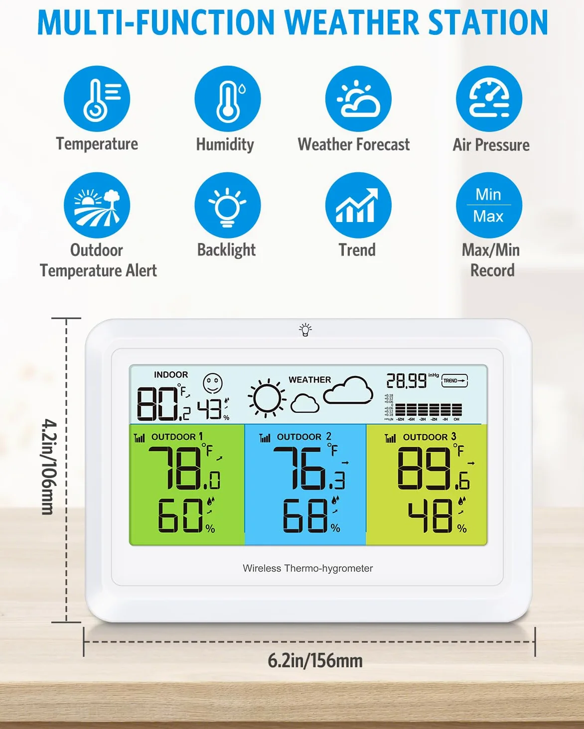Thermomètre hygromètre numérique