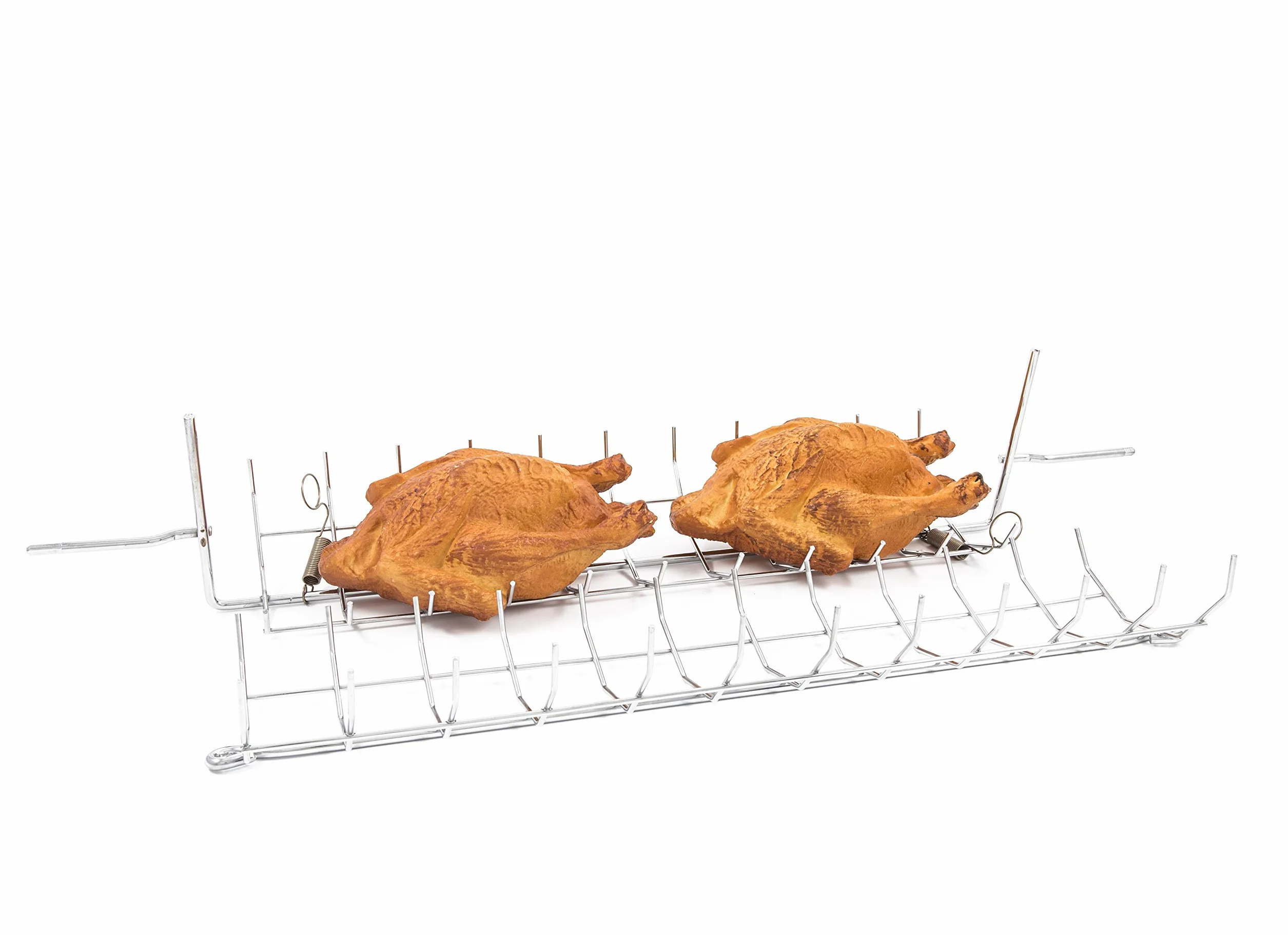 Broche Anglaise Barbecue Rôtissoire Tournebroche Acier chromé 78 cm