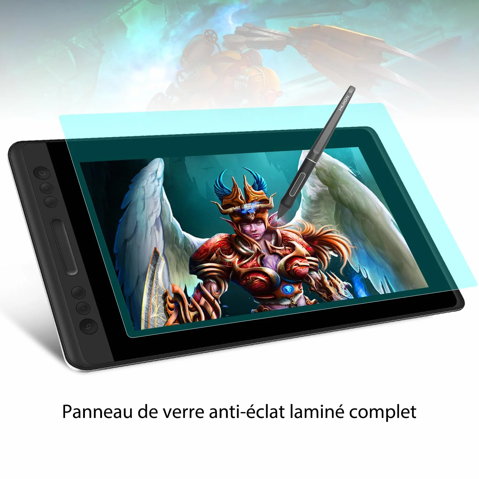 HUION KAMVAS Pro 13 Tablette Graphique Écran HD 13.3 Pouces Moniteur Dessin Compatible Chromebook Windows Mac