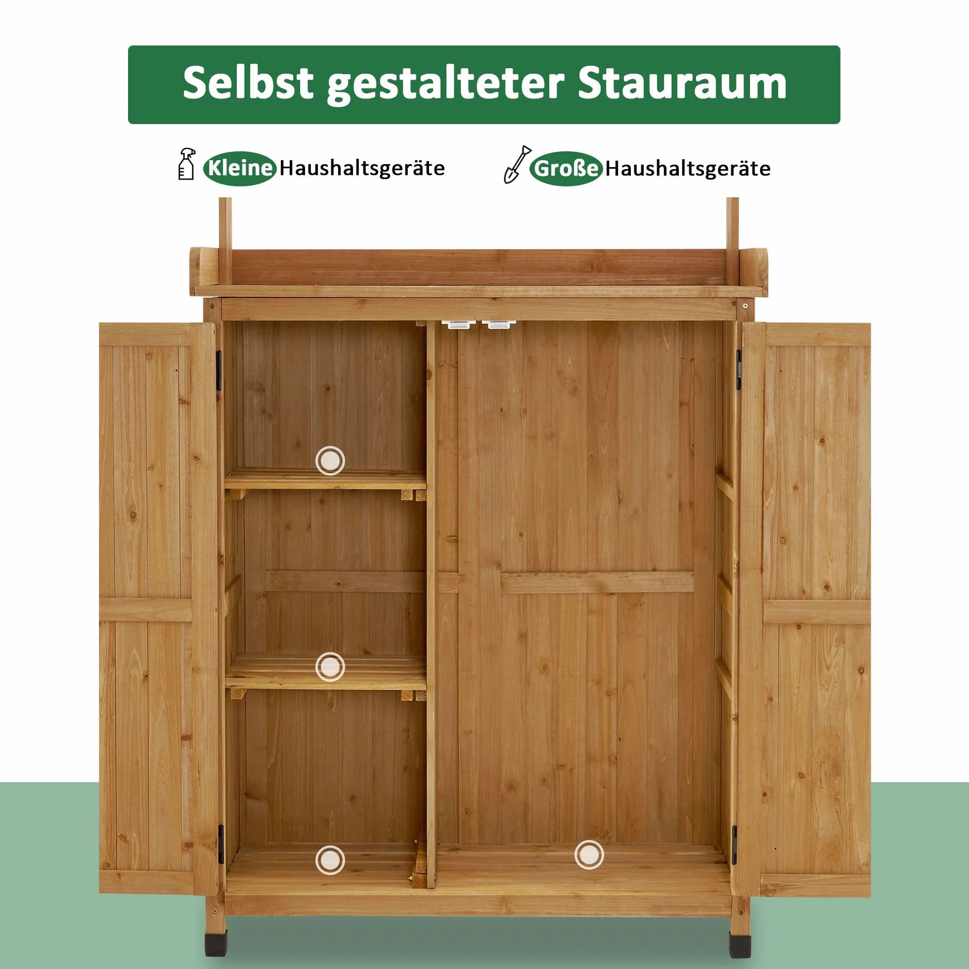 M MCombo Table de Jardinage en Bois résistante aux intempéries avec Plan de Travail Naturel