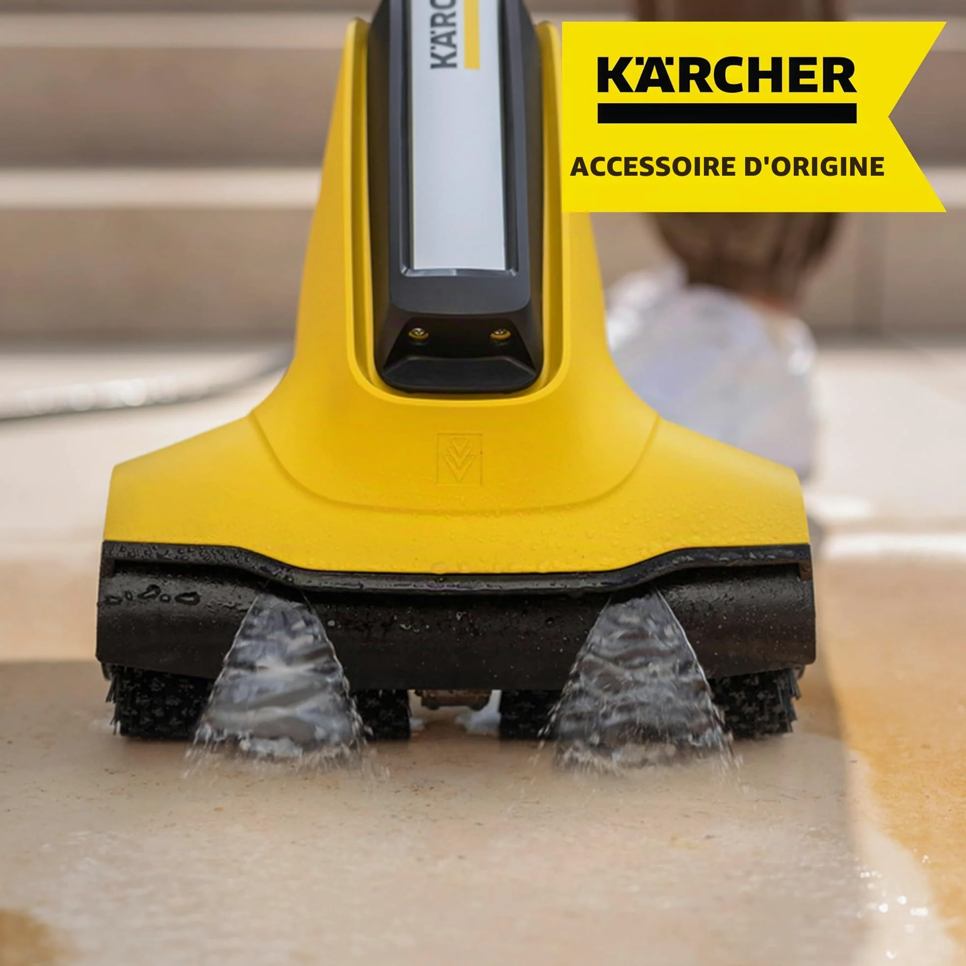 Kärcher Kit de Rouleaux de Brosse pour Surfaces en Pierre pour Nettoyeur de terrasse PCL 3-18, Convient pour Les Carreaux de Pierre Lisses en extérieur
