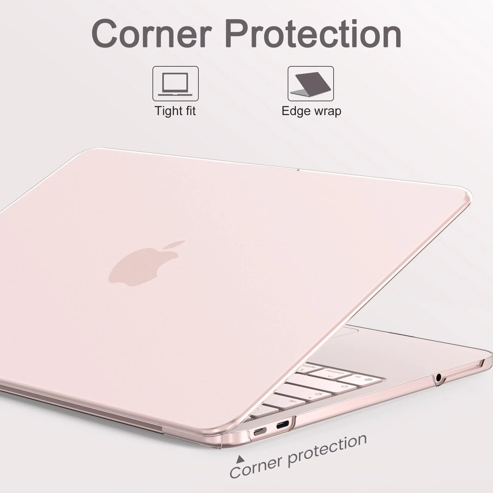 AKIT Coque rigide MacBook Neo 13" 2026 A18 Pro A3404 transparent anti-rayures