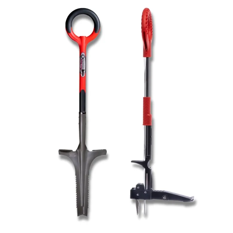 Venteo - Désherbeur lame en V + Extracteur de mauvaises herbes - ROOTSLAYER - Outils de Jardin multifonction - Facile d'utilisation - Acier de carbone