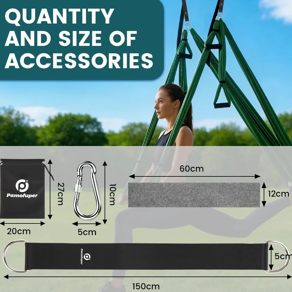 Kit de Suspension Double pour Hamac et Balançoire 400 kg Noir 150cm