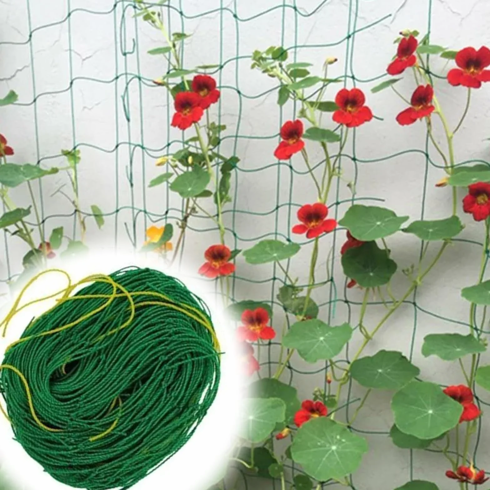 Filet pour Plantes grimpantes 1.8x3.6m, Grille pour Concombres Tomates Jardins Serres