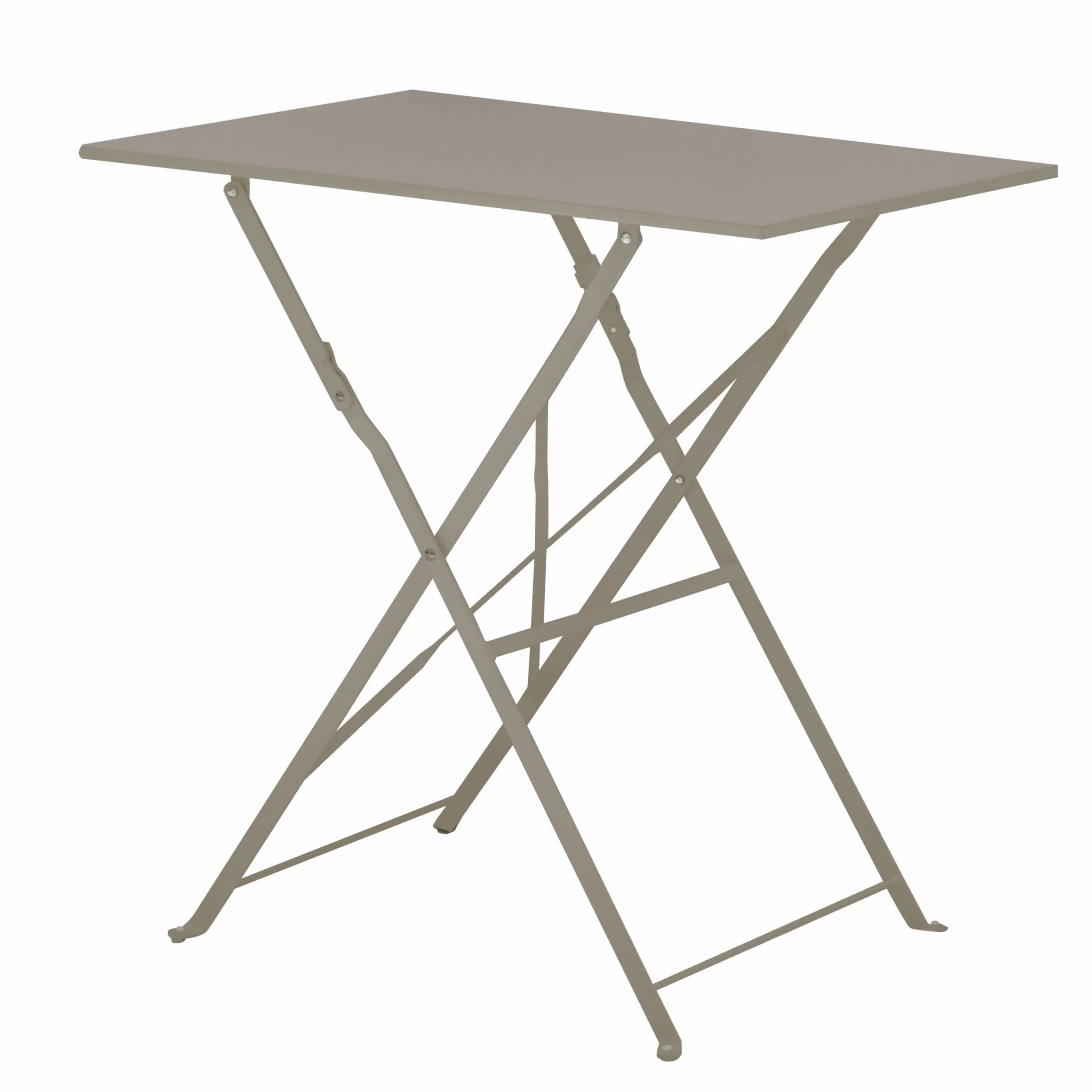 Gruppo Maruccia Table de jardin pliante rectangulaire 50 x 70 cm Taupe