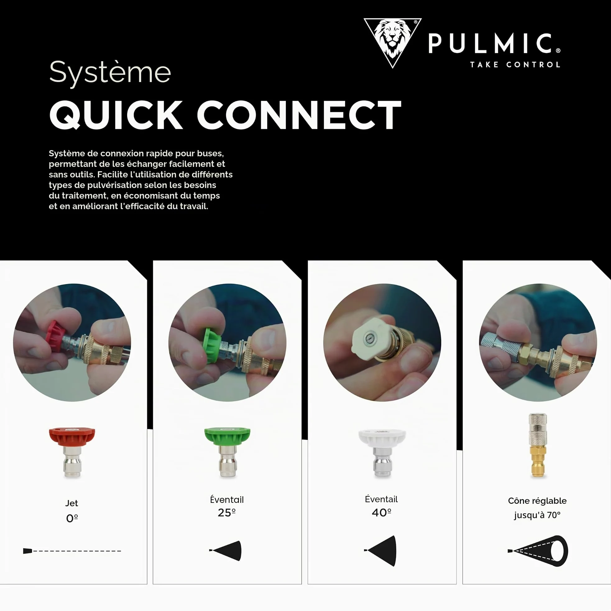 PULMIC Pegasus 15 Pulvérisateur Électrique 15 L, 7 Bars, Batterie Lithium 25Vmax Amovible, Lance INOX, Kit Buses, avec Tuyau Tressé 10 m Extension Flexible pour Nettoyage, Désinfection et Agriculture