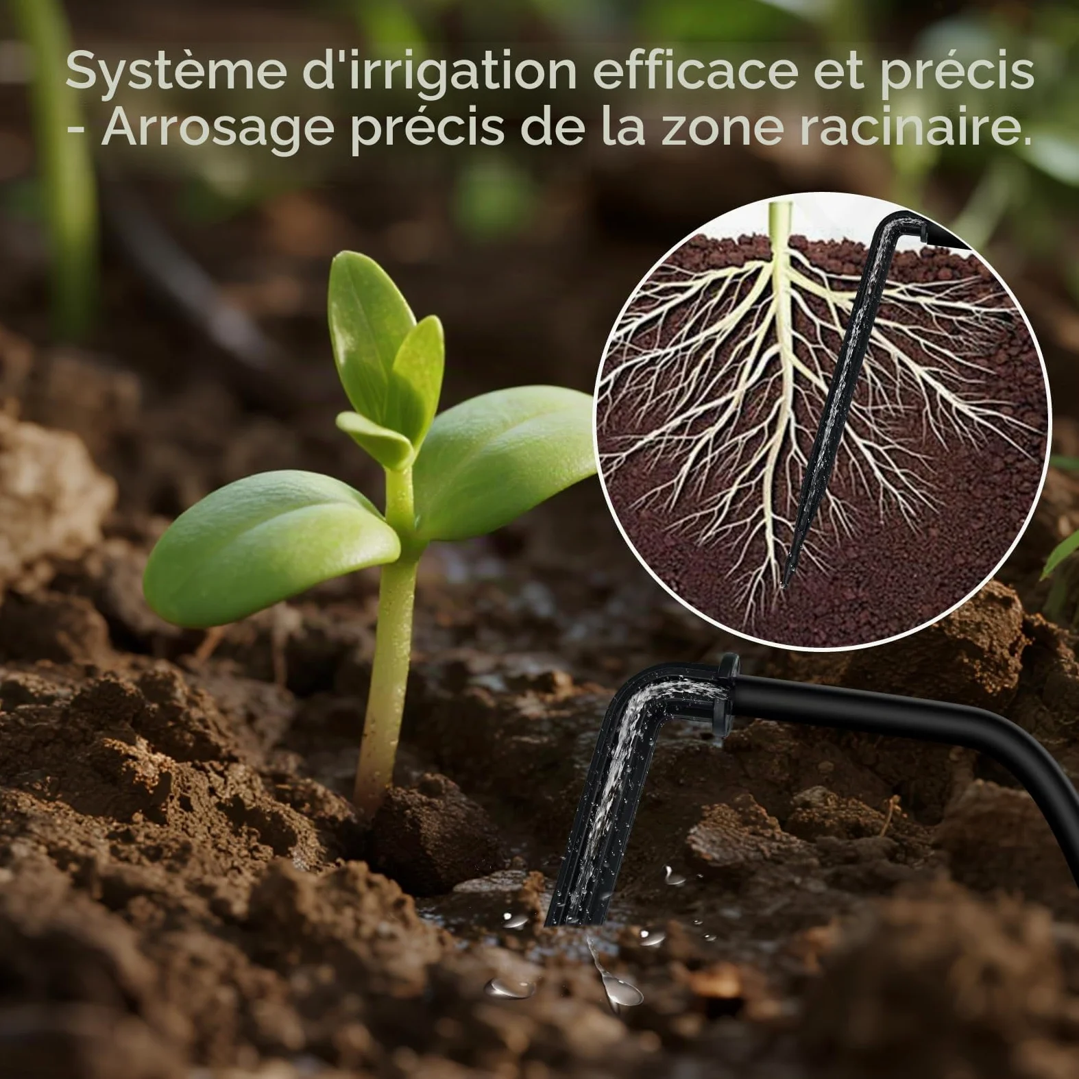 Système d'arrosage automatique solaire goutte à goutte avec tuyau d'arrosage de 10 m | Pompe d'arrosage automatique pour jardin, plantes en pot, serre, terrasse, intérieur et extérieur