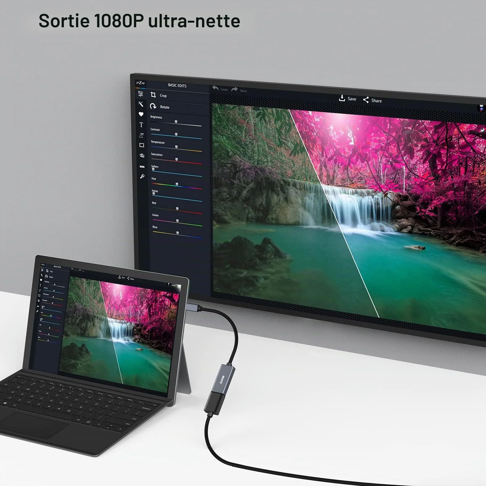 BENFEI Adaptateur Mini DisplayPort vers HDMI 4K@30Hz, Thunderbolt 2 vers HDMI pour MacBook Pro, Surface Pro, moniteur