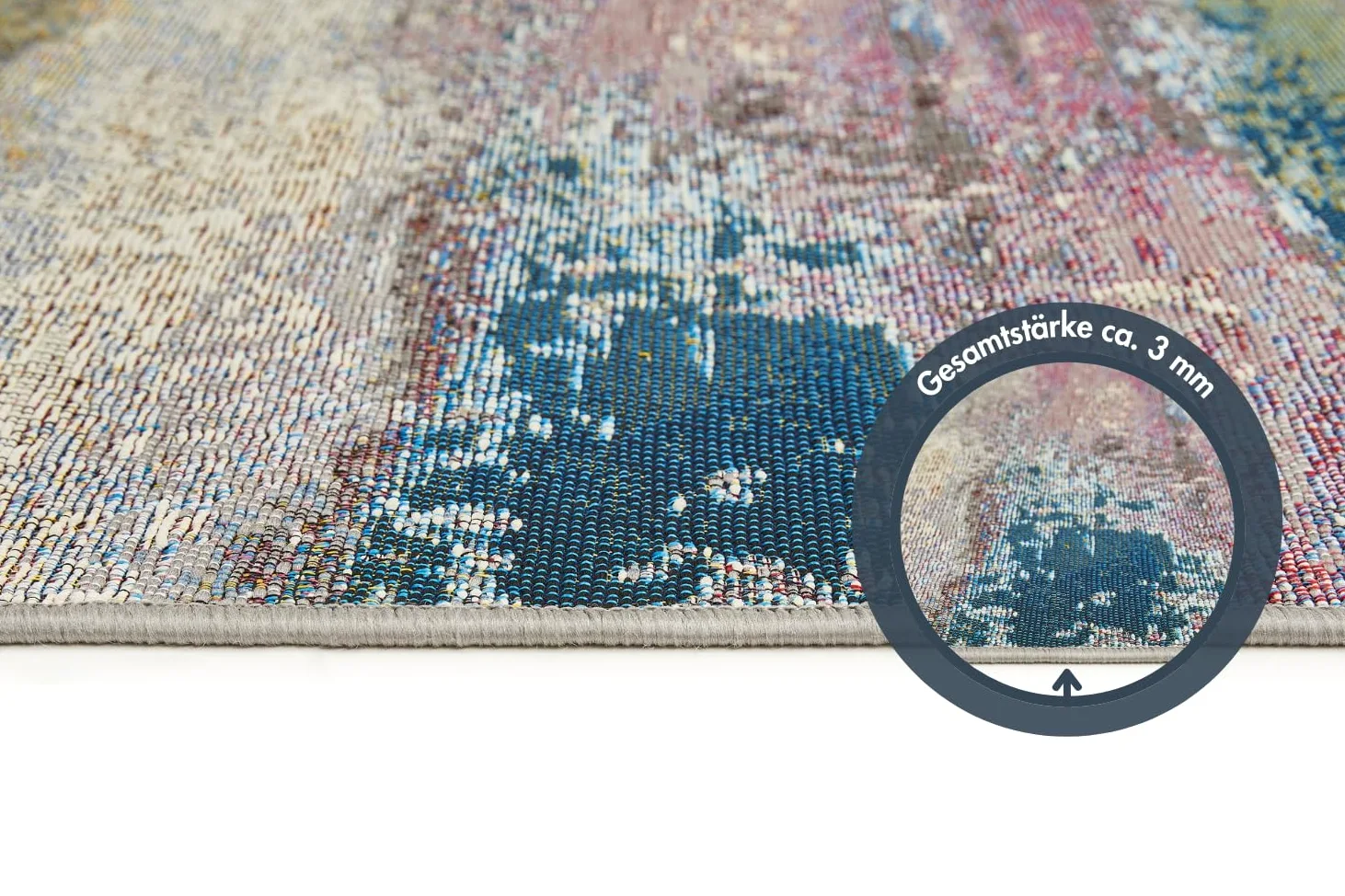 andiamo Portland Tapis d'extérieur résistant aux intempéries - Idéal pour Balcon, terrasse et Jardin - Antidérapant - Résistant aux UV - Facile d'entretien - Tapis d'extérieur pour l'extérieur - 80 x