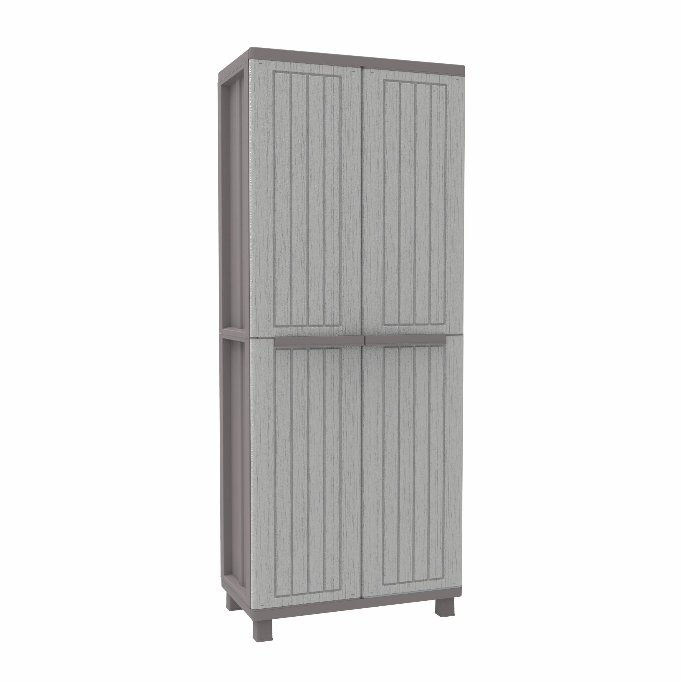 Armoire d'Intérieur et d'Extérieur 2 Portes 3 Étagères Réglables Terry Jwood 268