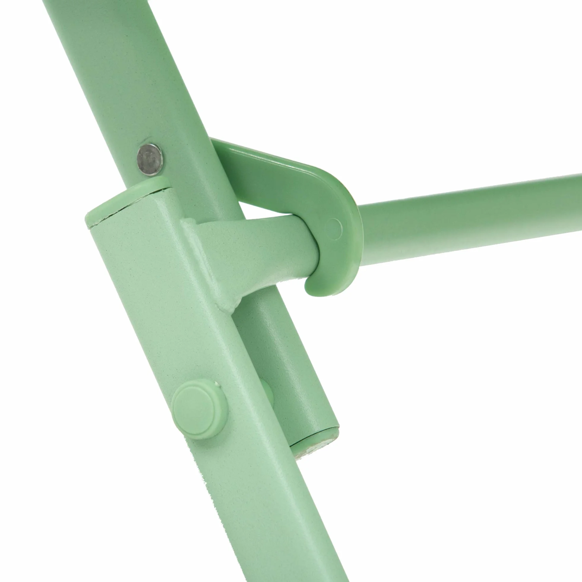 Outsunny Salon de Jardin Bistro Pliable Table Carrée 60x60x71 cm Métal Thermolaqué Vert d'Eau avec 2 Chaises