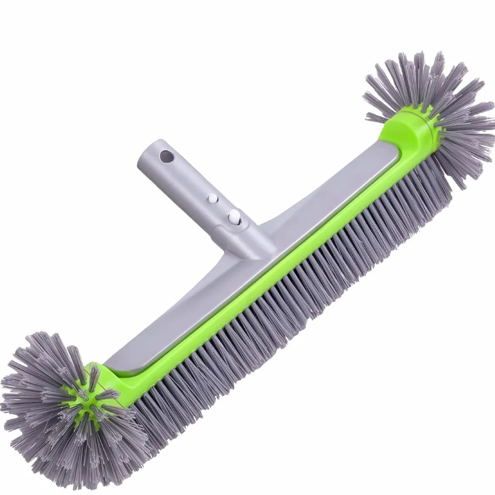 Balai Brosse Piscine Liner 45cm Tête Détachable Poignée Aluminium EZ Clip