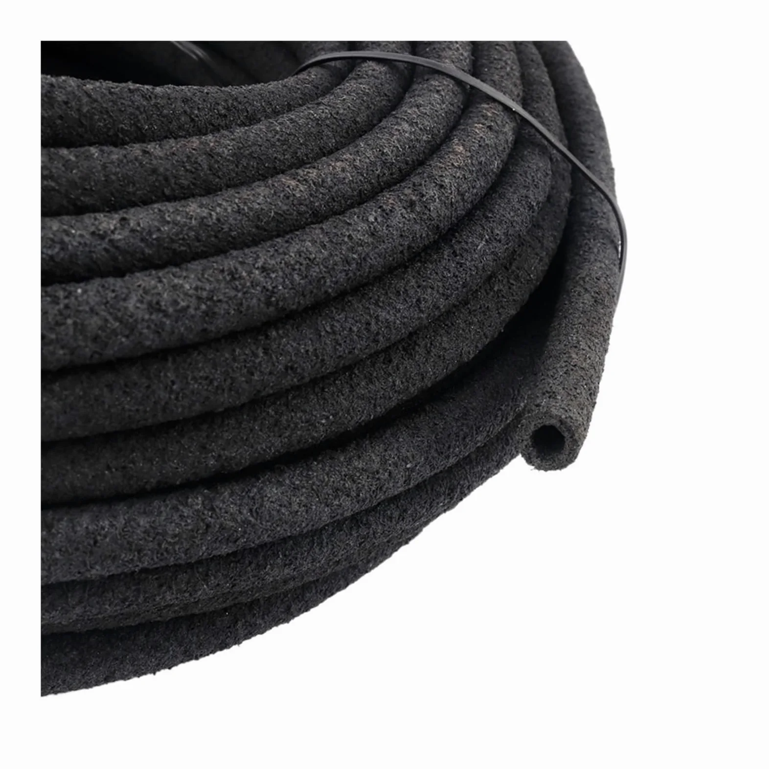 Tuyau d'arrosage perforé en caoutchouc PE noir, 5 m, 4/8, 12/16 mm, for irrigation de jardin irrégulière, microporeux et enterré(16mm)
