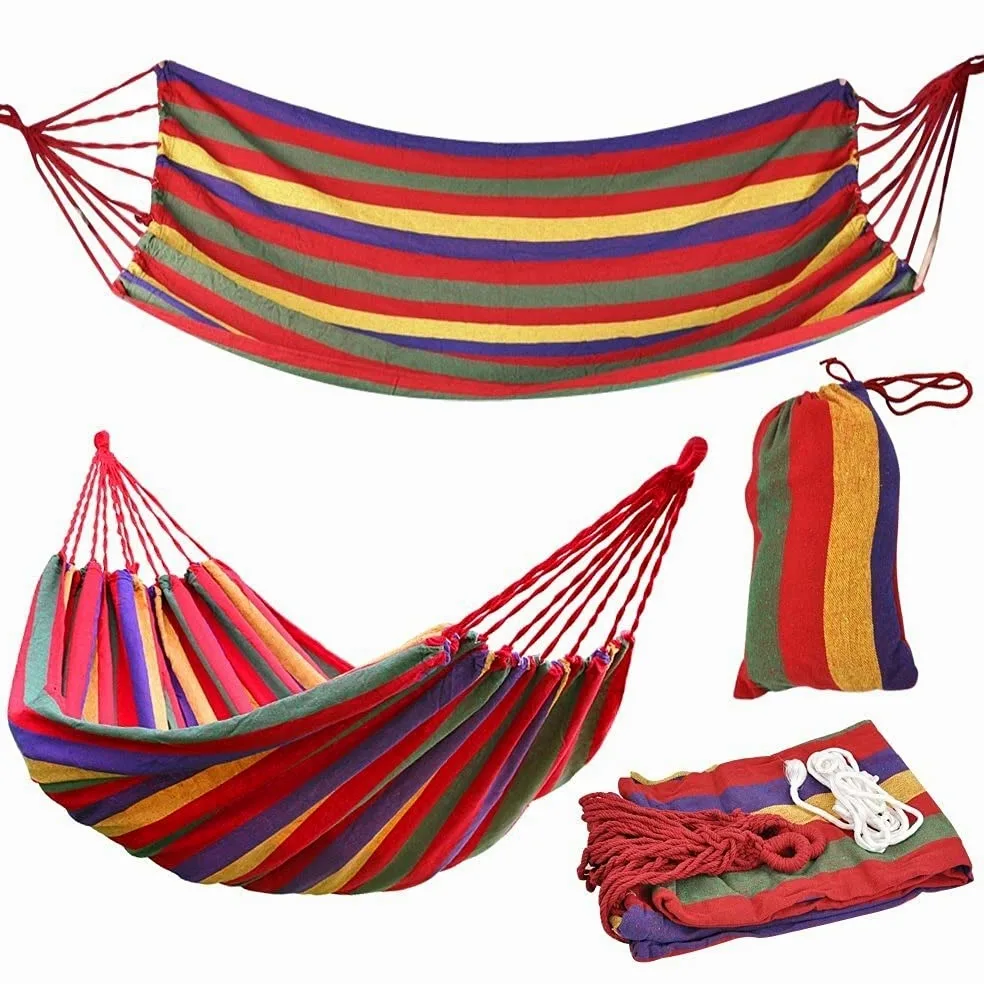Hamac Hamac Swing avec Sac de Rangement Suspendu hamac pour Street Cottage Tourisme Voyage Jardin Swing Chaise pour Camping Hamac Portable