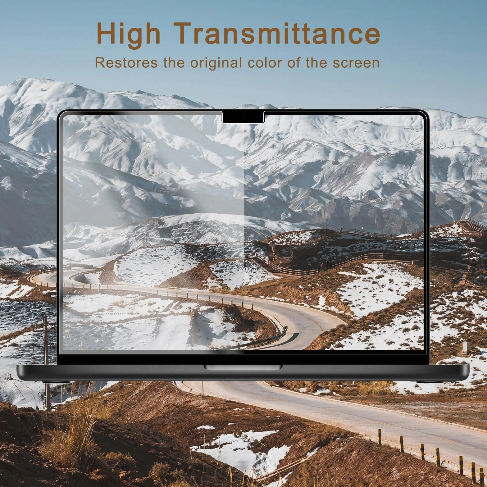 Protection d'écran en verre trempé 9H HD pour MacBook Pro 14" Puce M5 (2025)