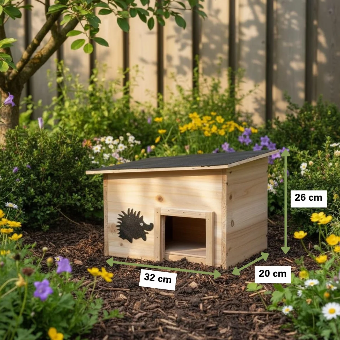 Maison pour hérisson en Bois FSC 100% - Maison pour Cochon d'Inde