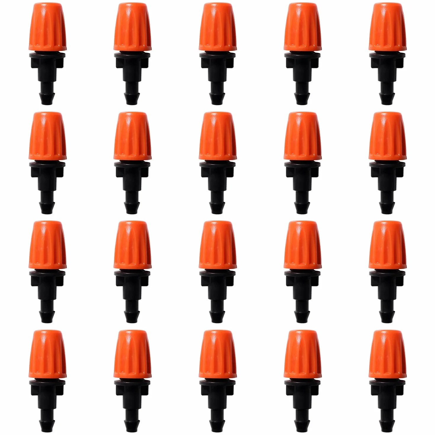 VooGenzek 20 Pièces Émetteurs de Micropulvérisation Réglables pour Tube 4/7 mm, Buses de Brumisation Jardin