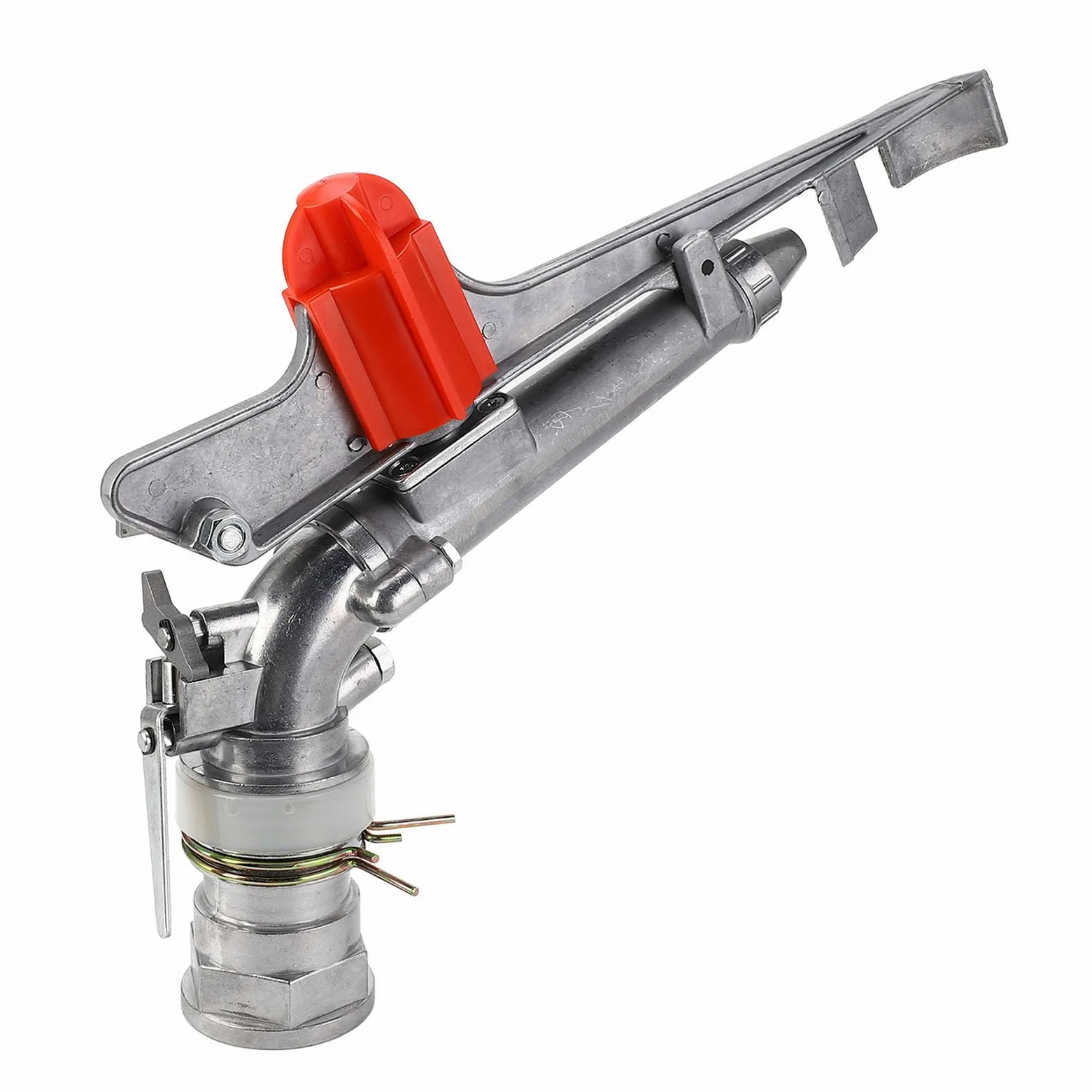Arroseur D'irrigation de Ferme Agricole de 2 Pouces, Arroseurs de Pelouse Rotatifs à 360 ° pour Cour, Pistolet de Pulvérisation D'irrigation avec Angle Réglable, Filetage Femelle
