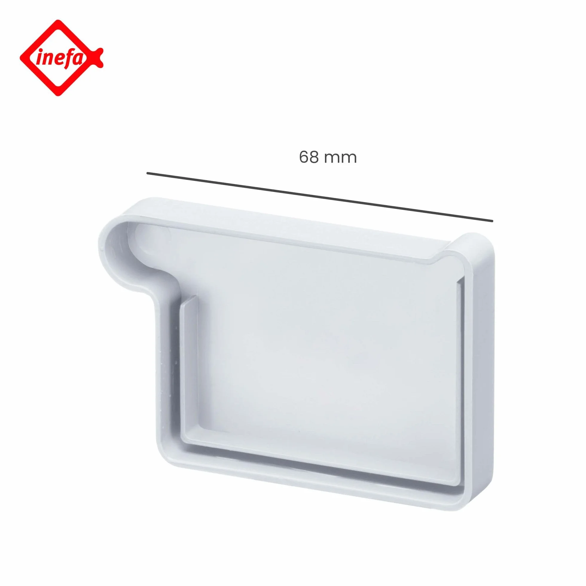 INEFA Embout de Gouttière 68mm Gauche Blanc PVC