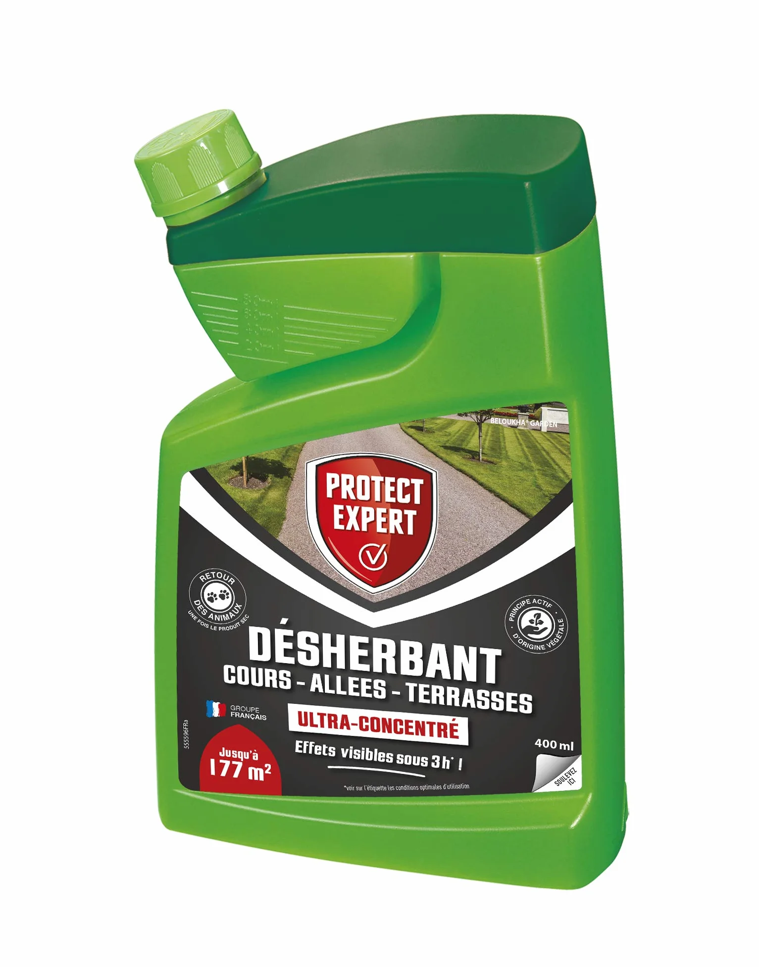 PROCOURB400 Désherbant Grandes Cours Ultra Concentre 400 ML