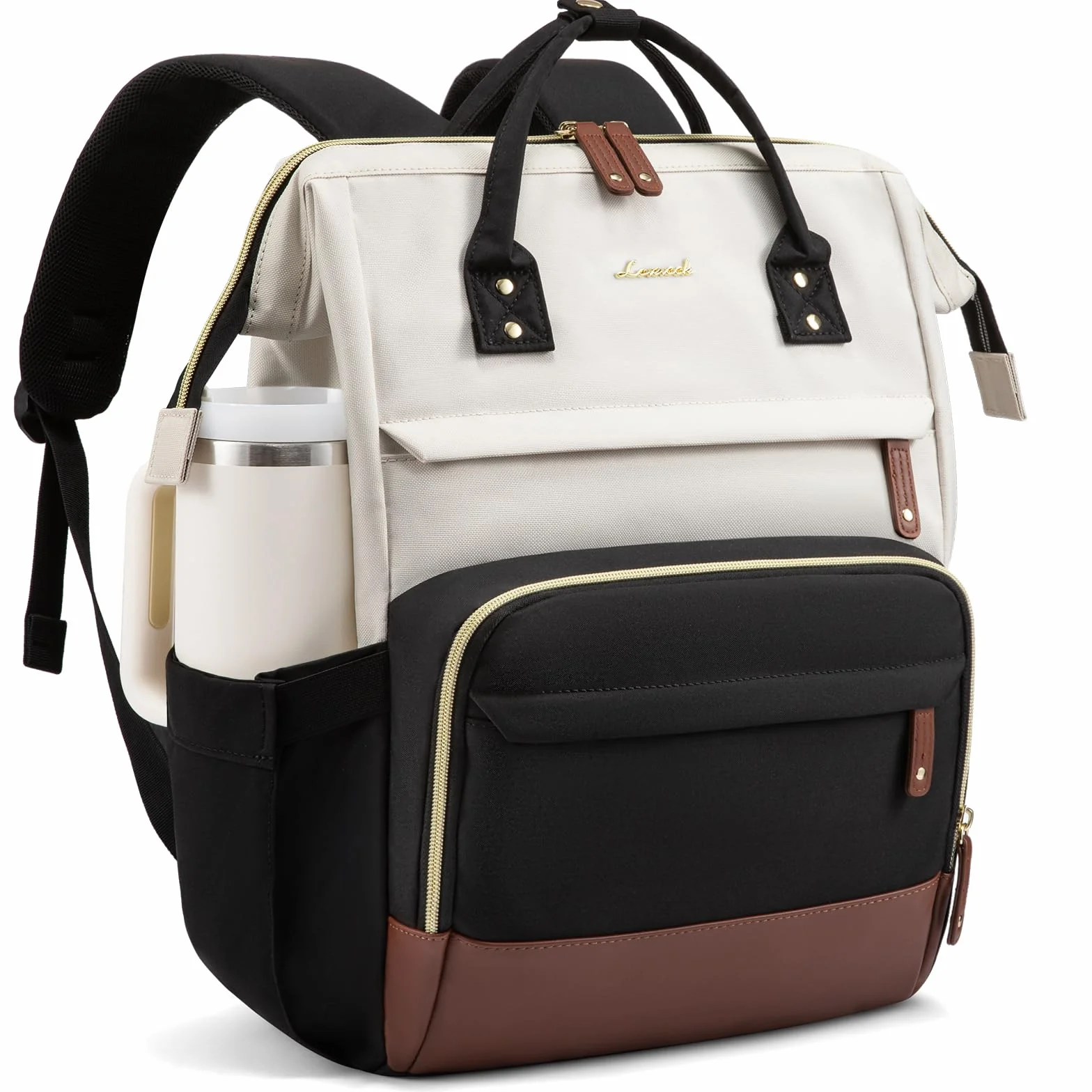 LOVEVOOK Sac à dos étanche pour femme avec compartiment ordinateur portable 15,6" et 17,3" pour école voyages université travail