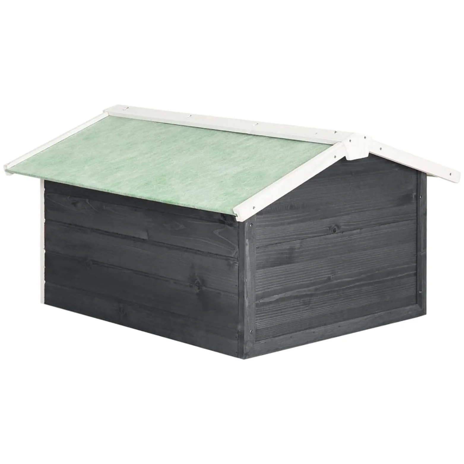 Gecheer Abri de Jardin en Bois pour Tondeuse à Gazon Robotique - Protection Intégrale et Design Rustique