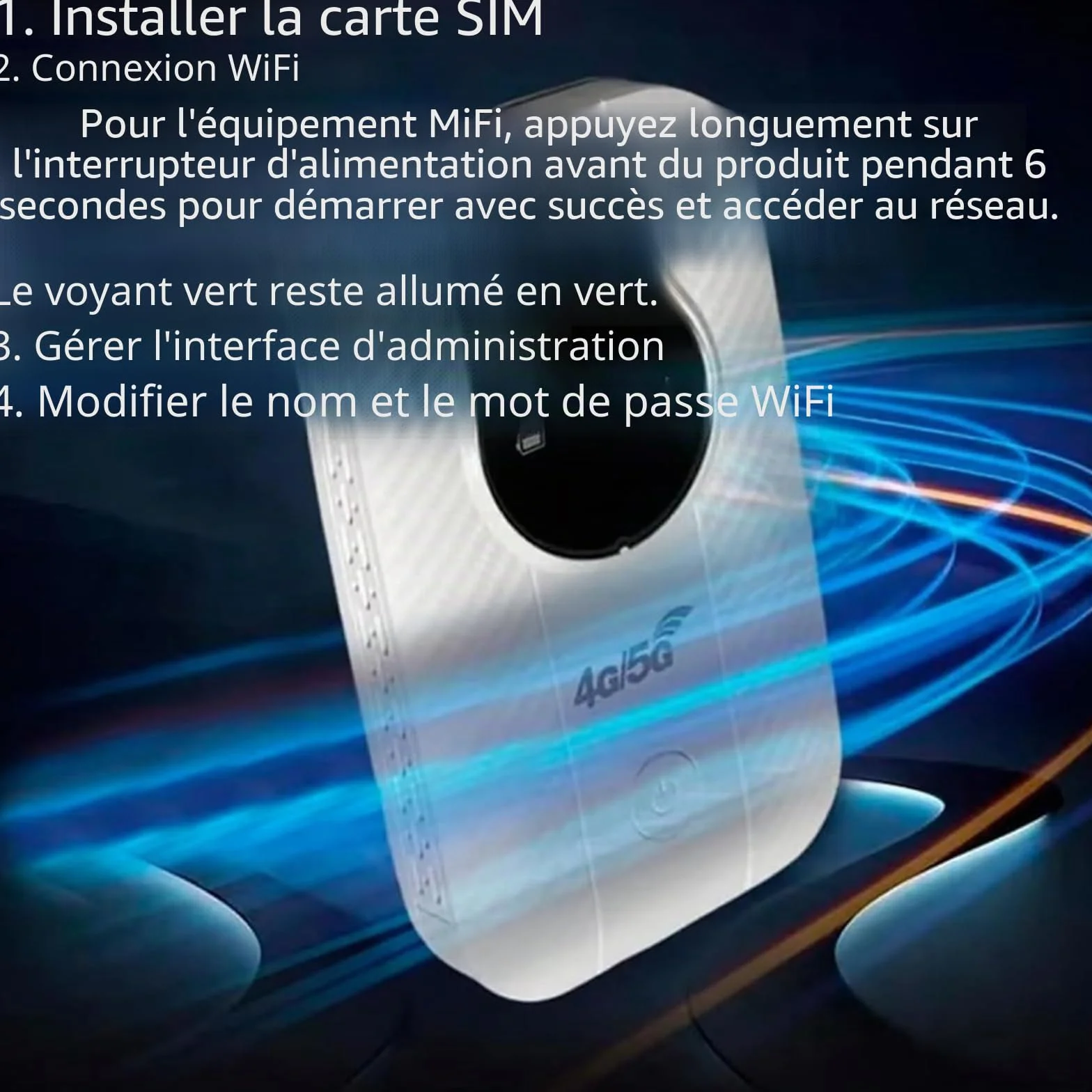 Routeur WiFi portable de voyage sans fil mobile haut débit point d'accès temporaire