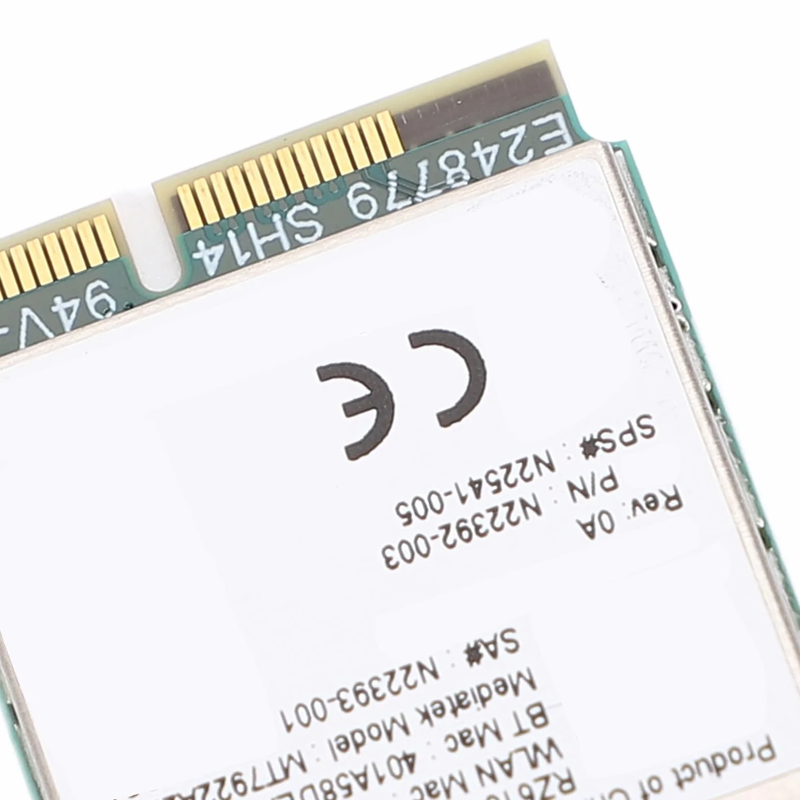 Carte Réseau WiFi 6E M.2 5374 Mbps Bande 2.4/5/6 GHz BT 5.2 pour PC