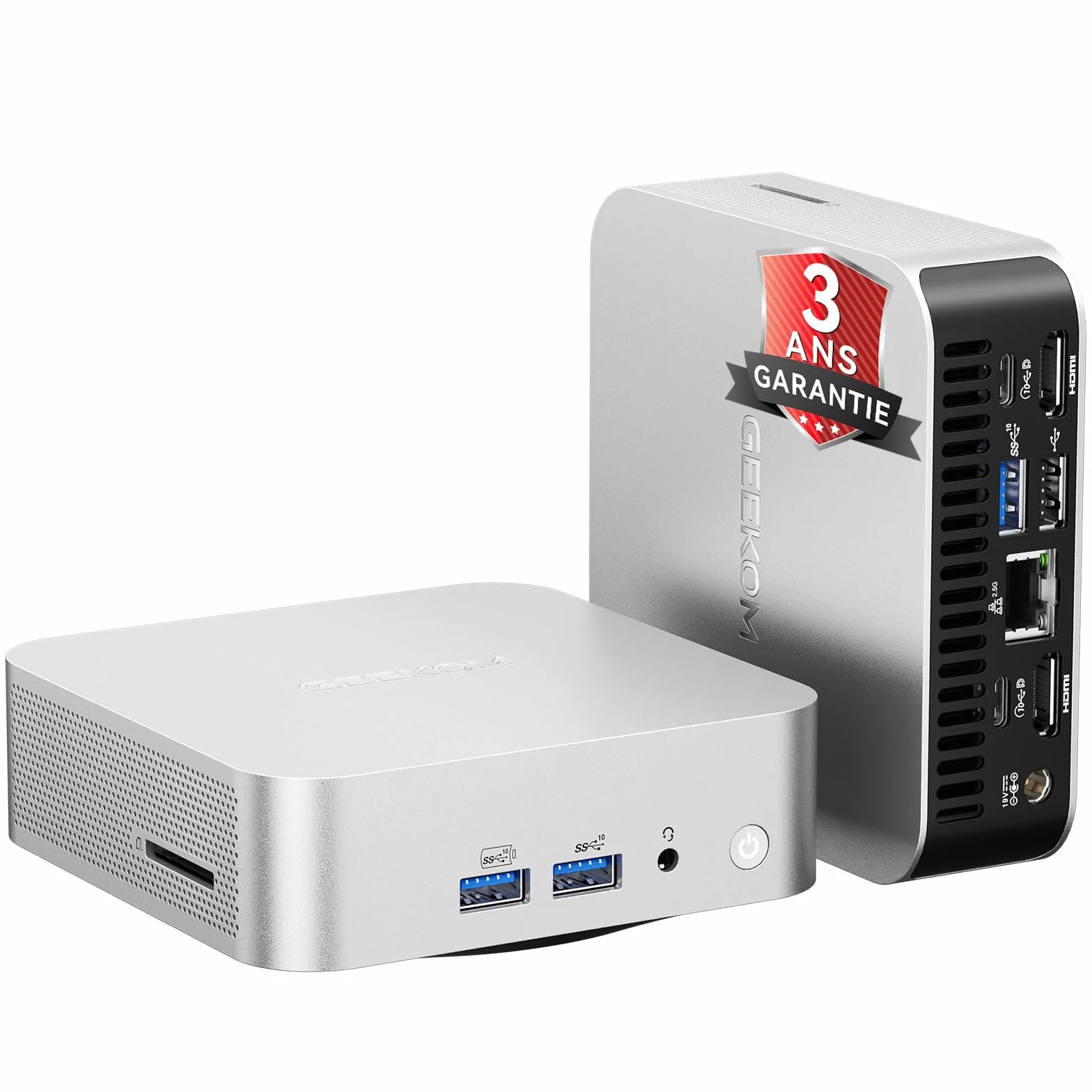 GEEKOM A5Pro Mini PC AMD Ryzen 5 7430U 16 Go RAM 512 Go SSD Aluminium Windows 11 Pro USB4 LAN 2,5G 8K Quad Display